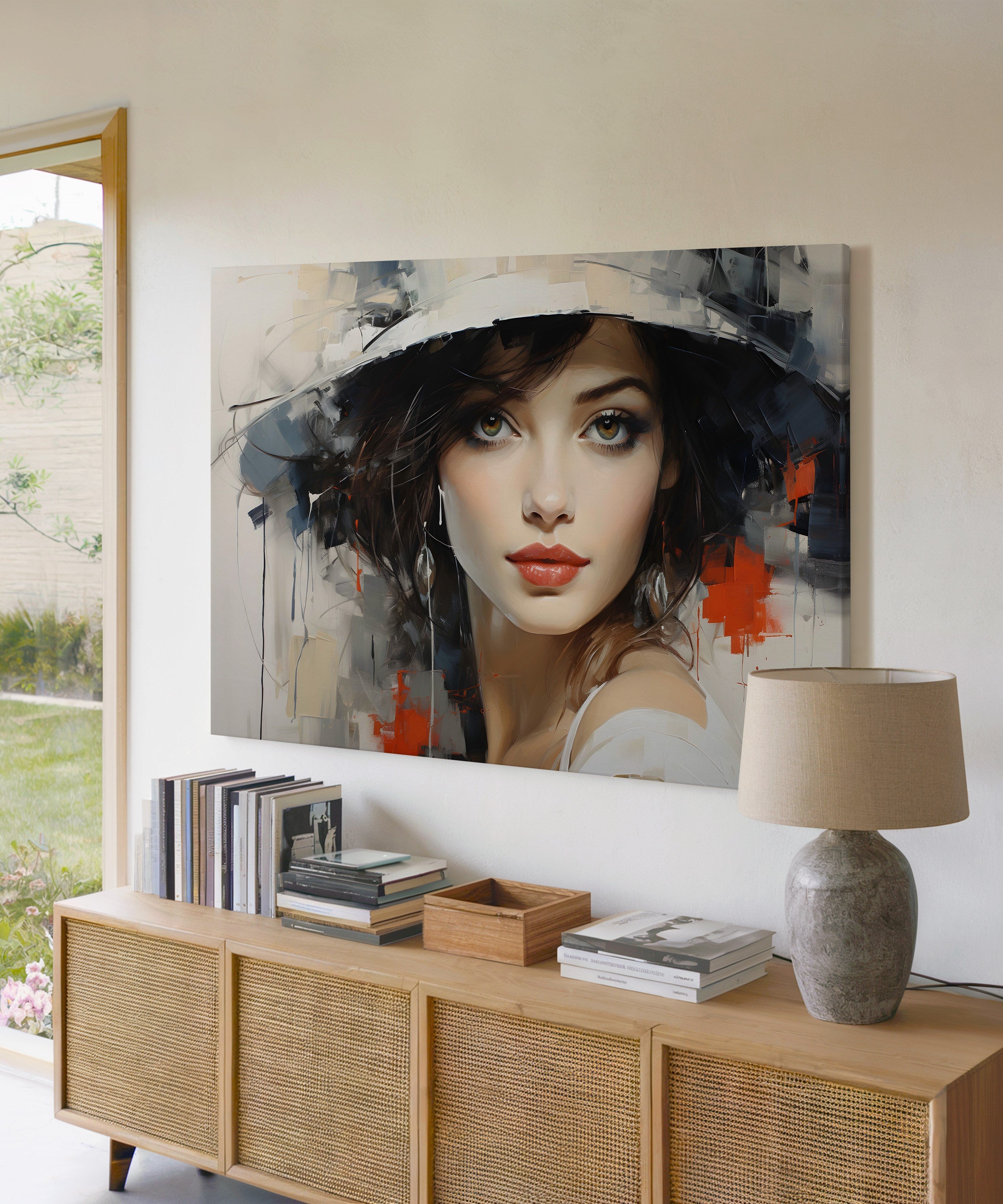 Bakış | Yağlı Boya Dokulu Canvas Baskı