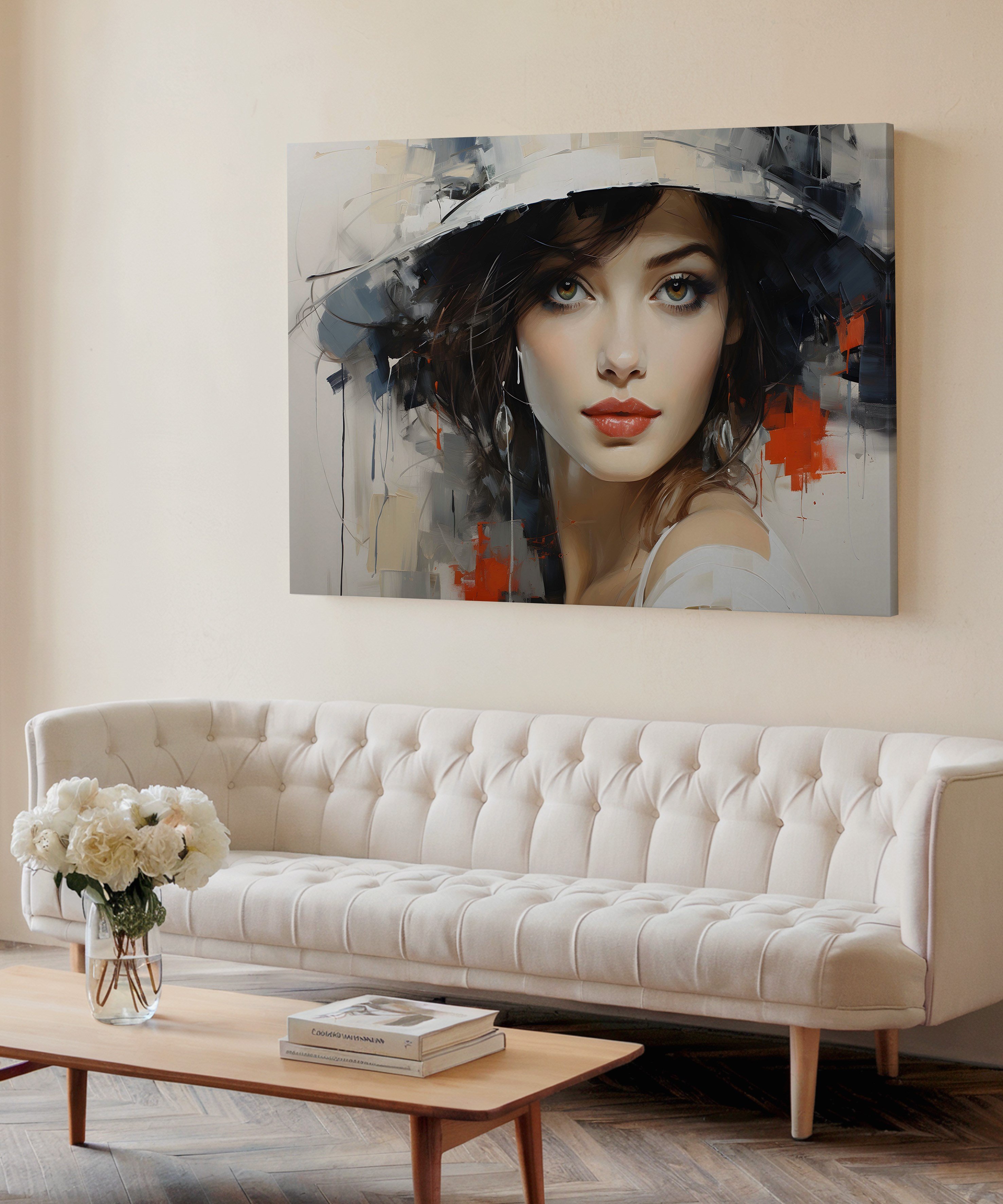 Bakış | Yağlı Boya Dokulu Canvas Baskı