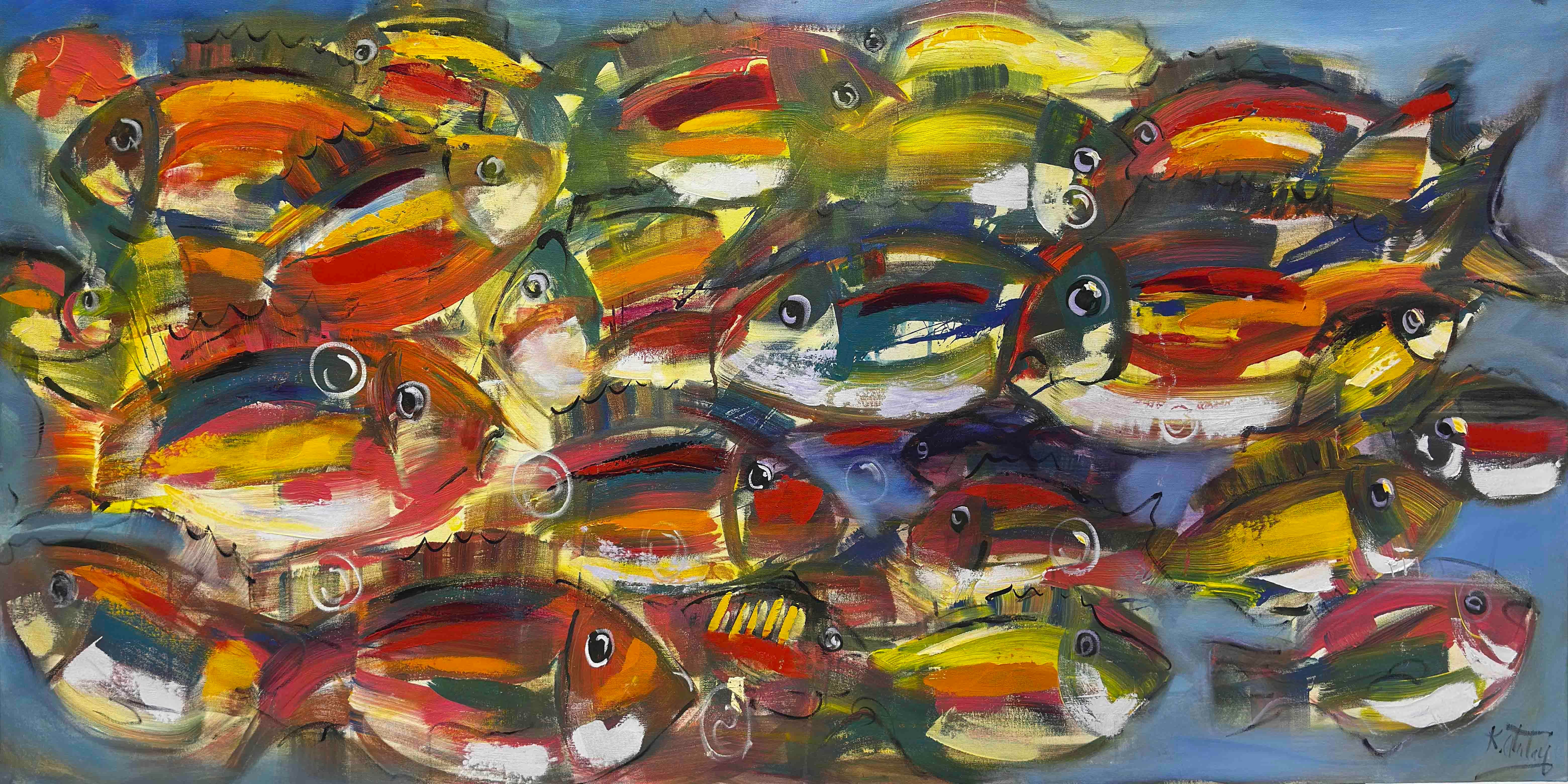 Balık Göçü | Yağlı Boya Tablo