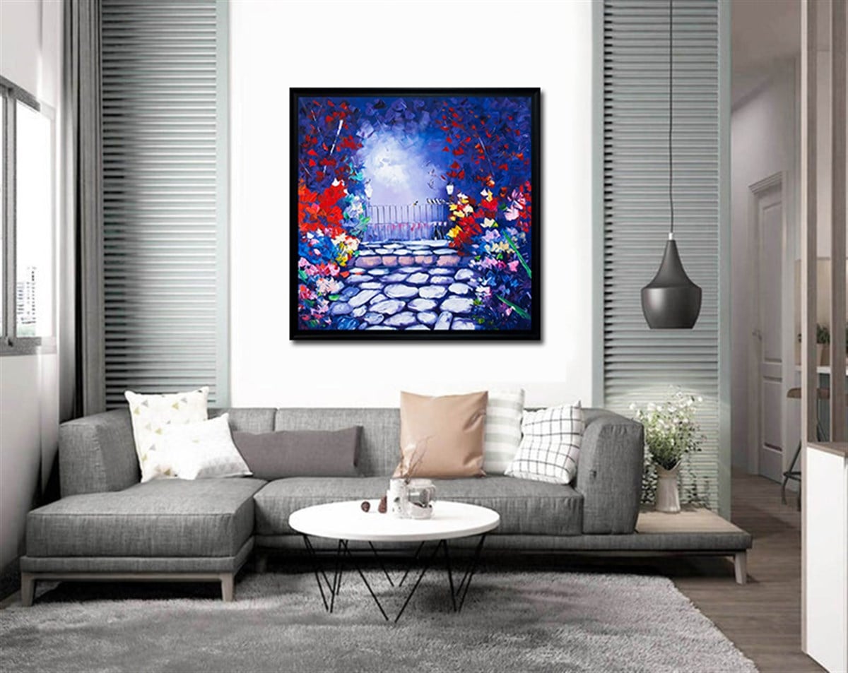 Balkon Kuşları  | Yağlı Boya TabloModern
