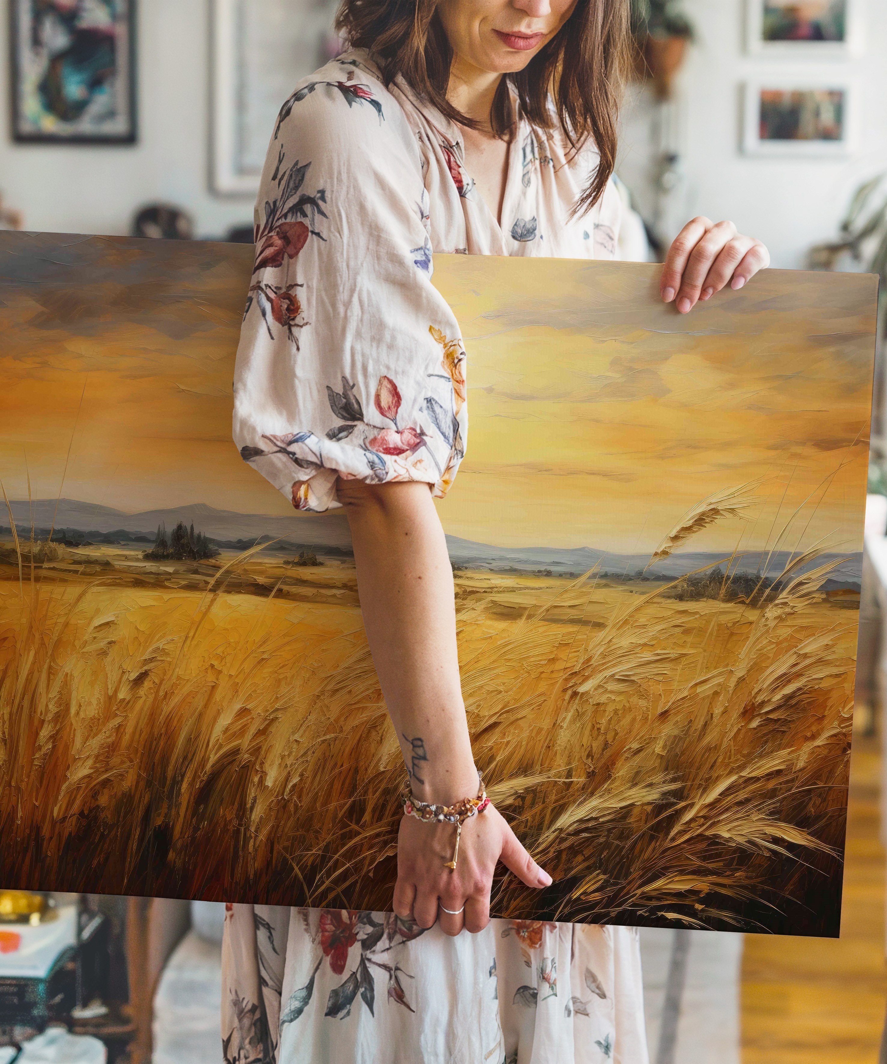Başak Senfonisi | Yağlı Boya Dokulu Canvas Baskı