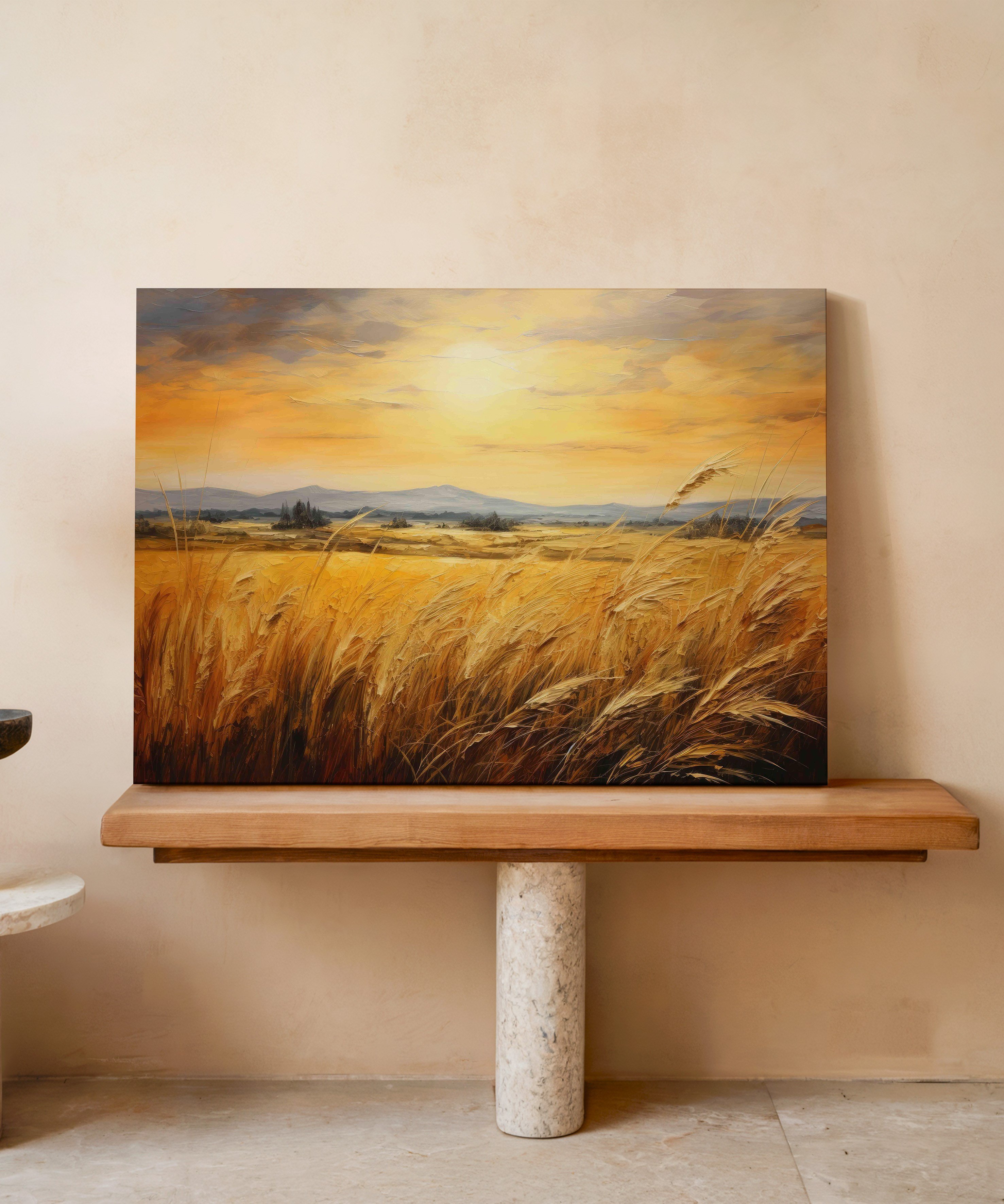Başak Senfonisi | Yağlı Boya Dokulu Canvas Baskı