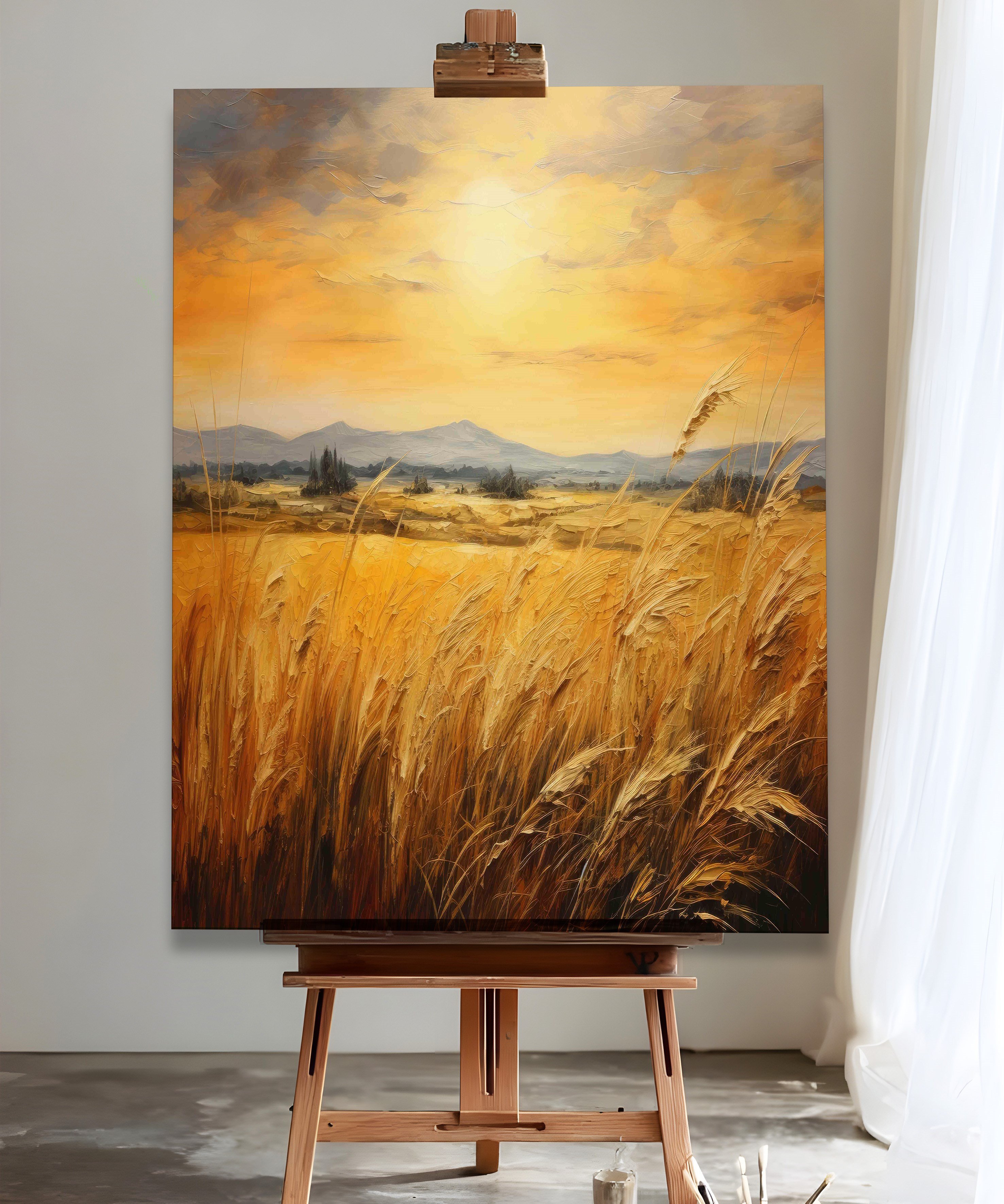 Başak Senfonisi | Yağlı Boya Dokulu Canvas Baskı