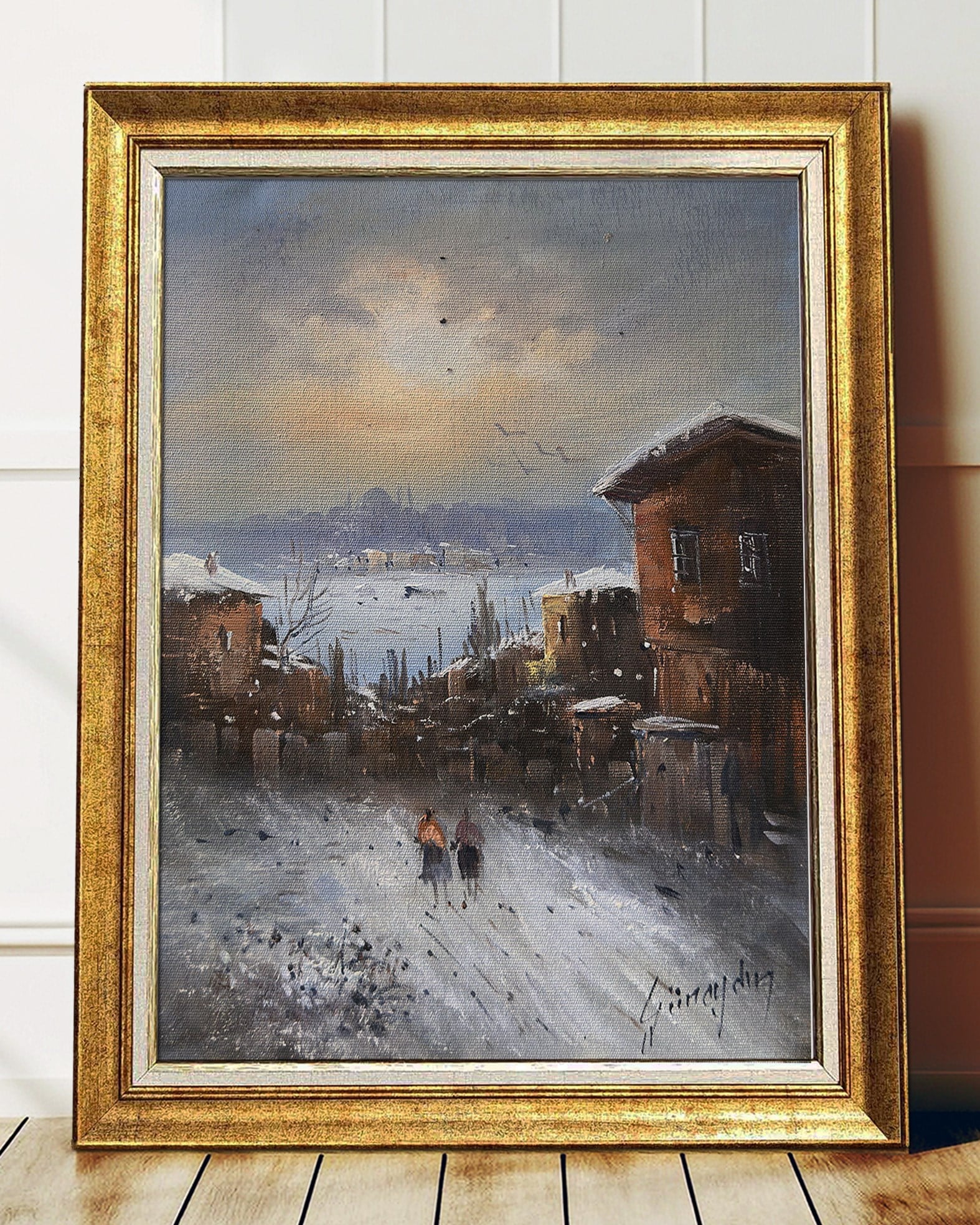 Beyaz Bir Veda | Yağlı Boya Tablo
