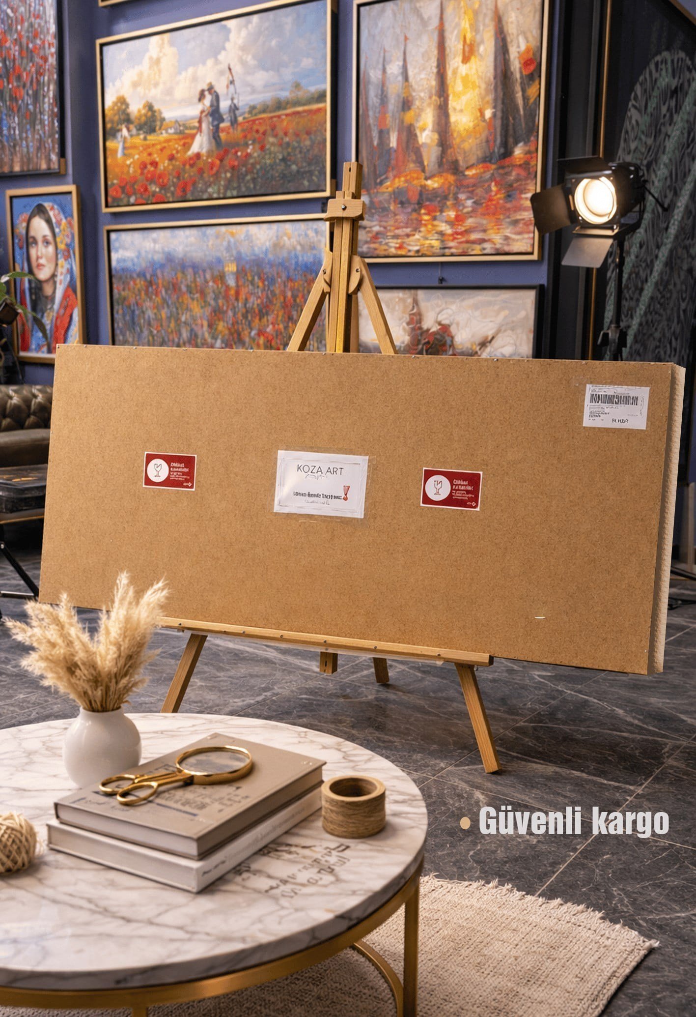 Beyaz Ev | Yağlı Boya Tablo