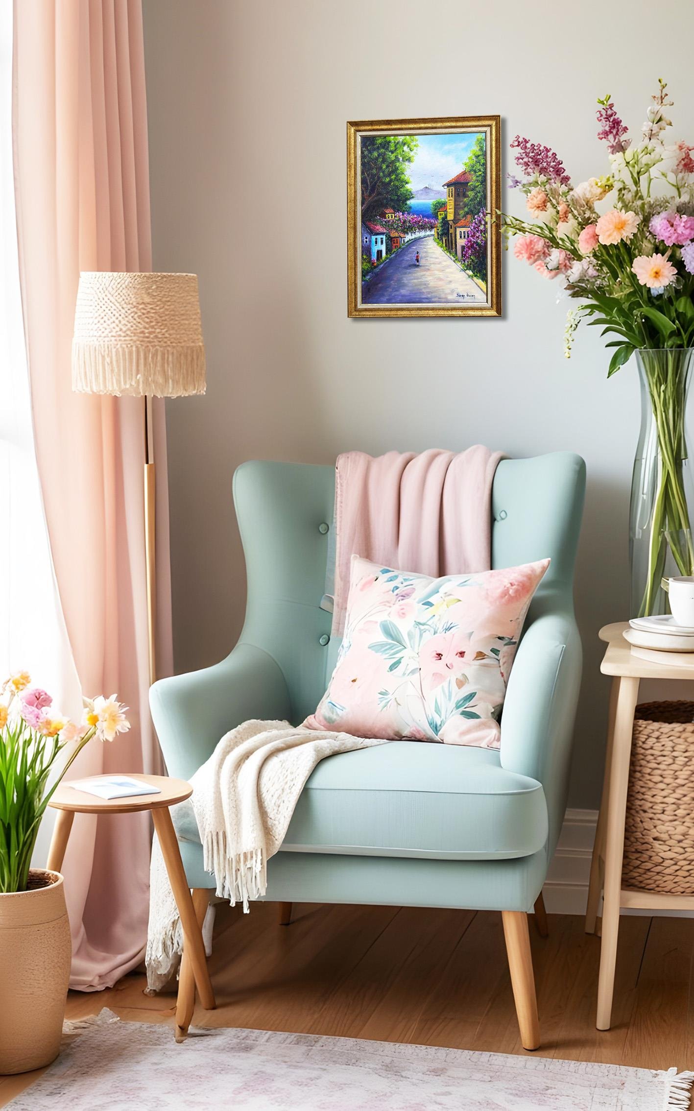 Bir Yaz Sokağı | Yağlı Boya Tablo