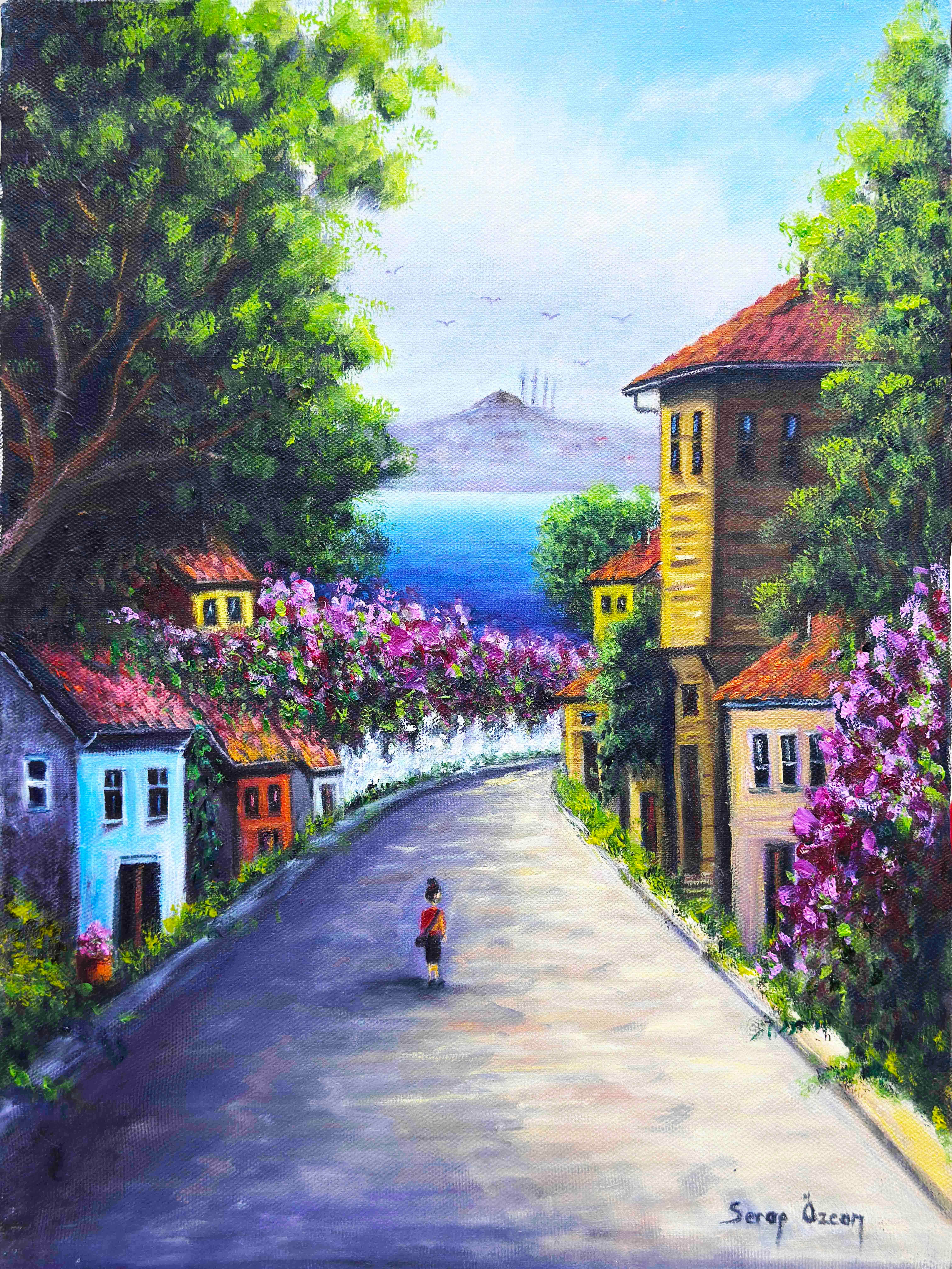 Bir Yaz Sokağı | Yağlı Boya Tablo