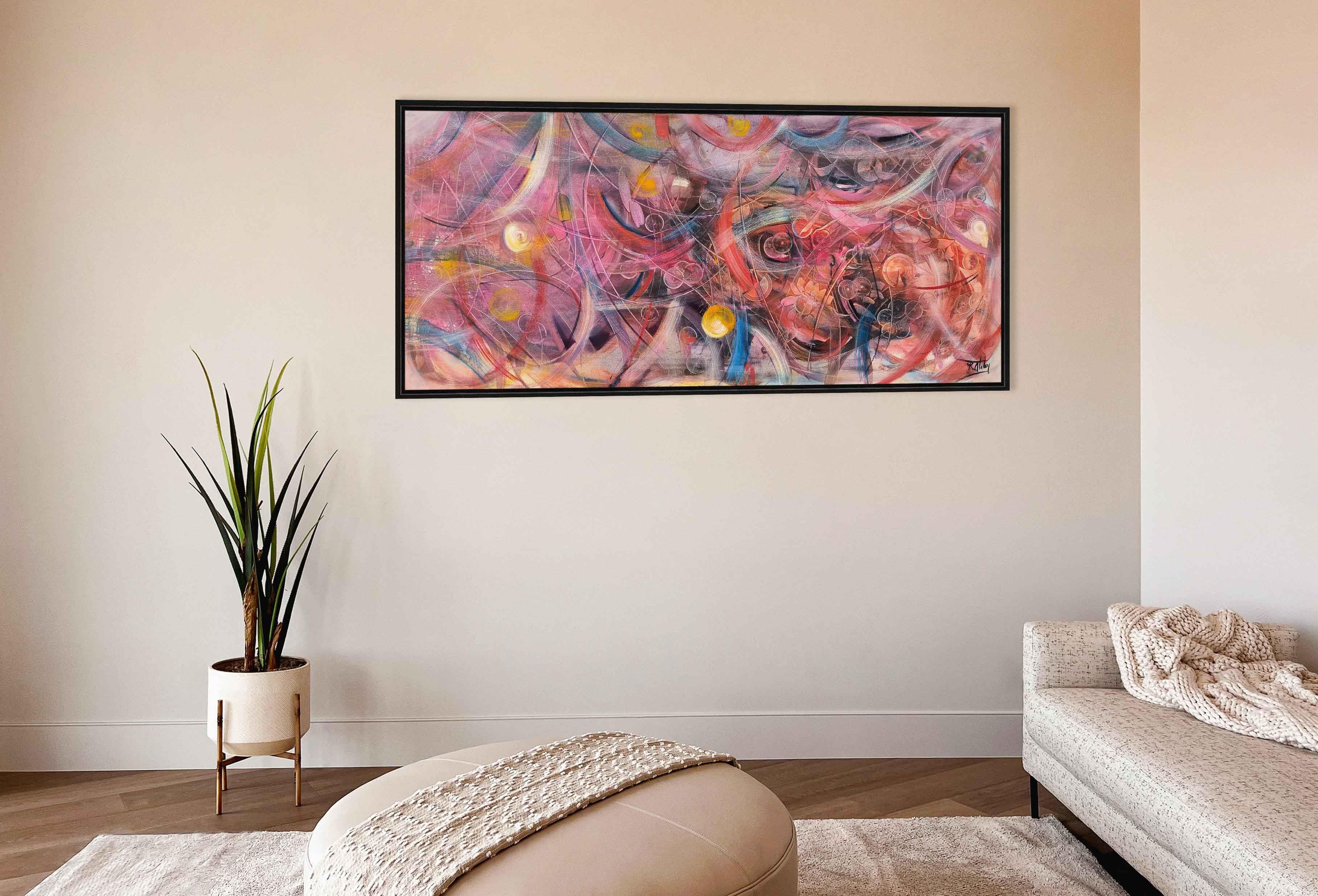 Bordo Akış | Yağlı Boya Tablo