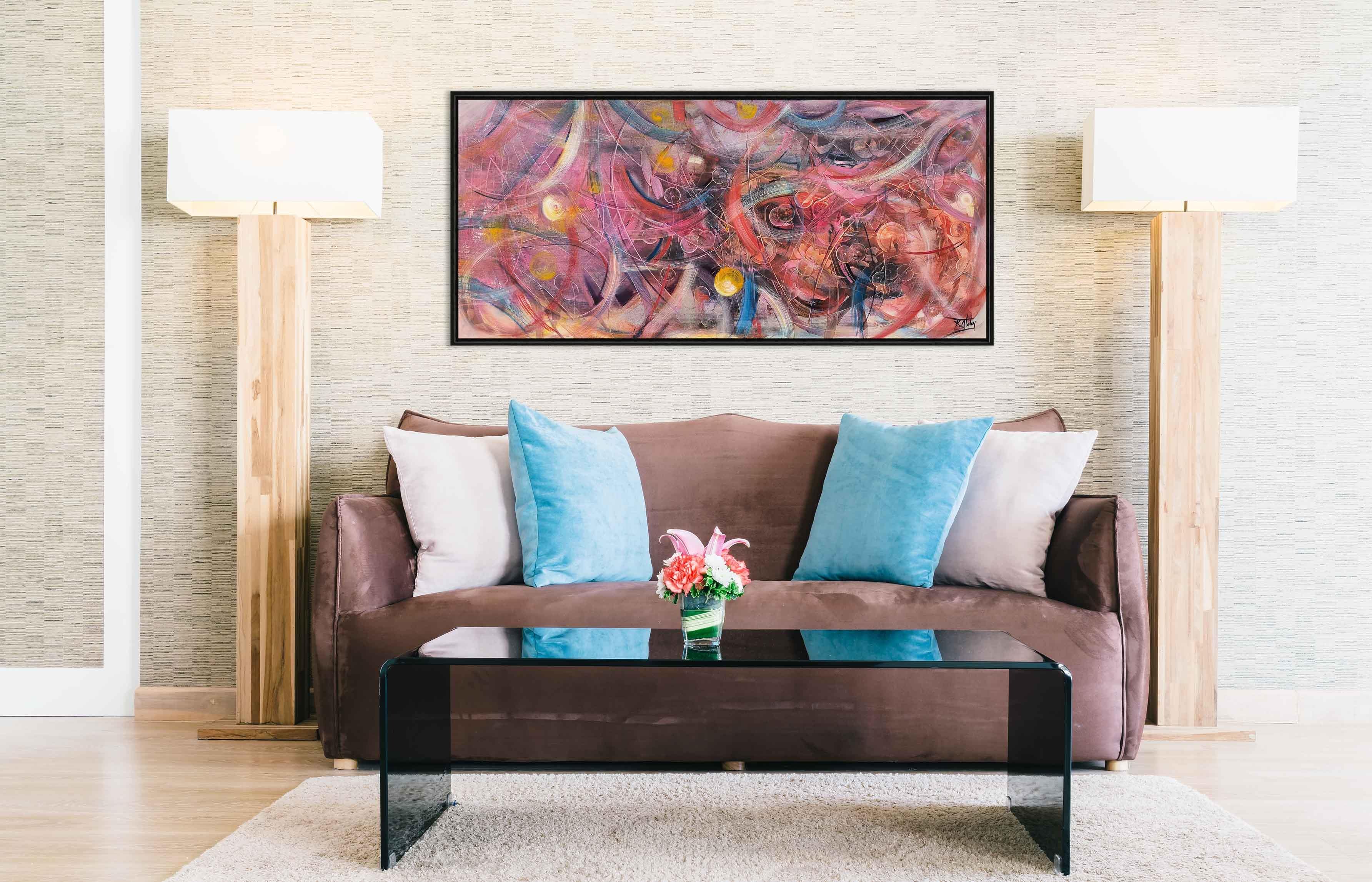 Bordo Akış | Yağlı Boya Tablo