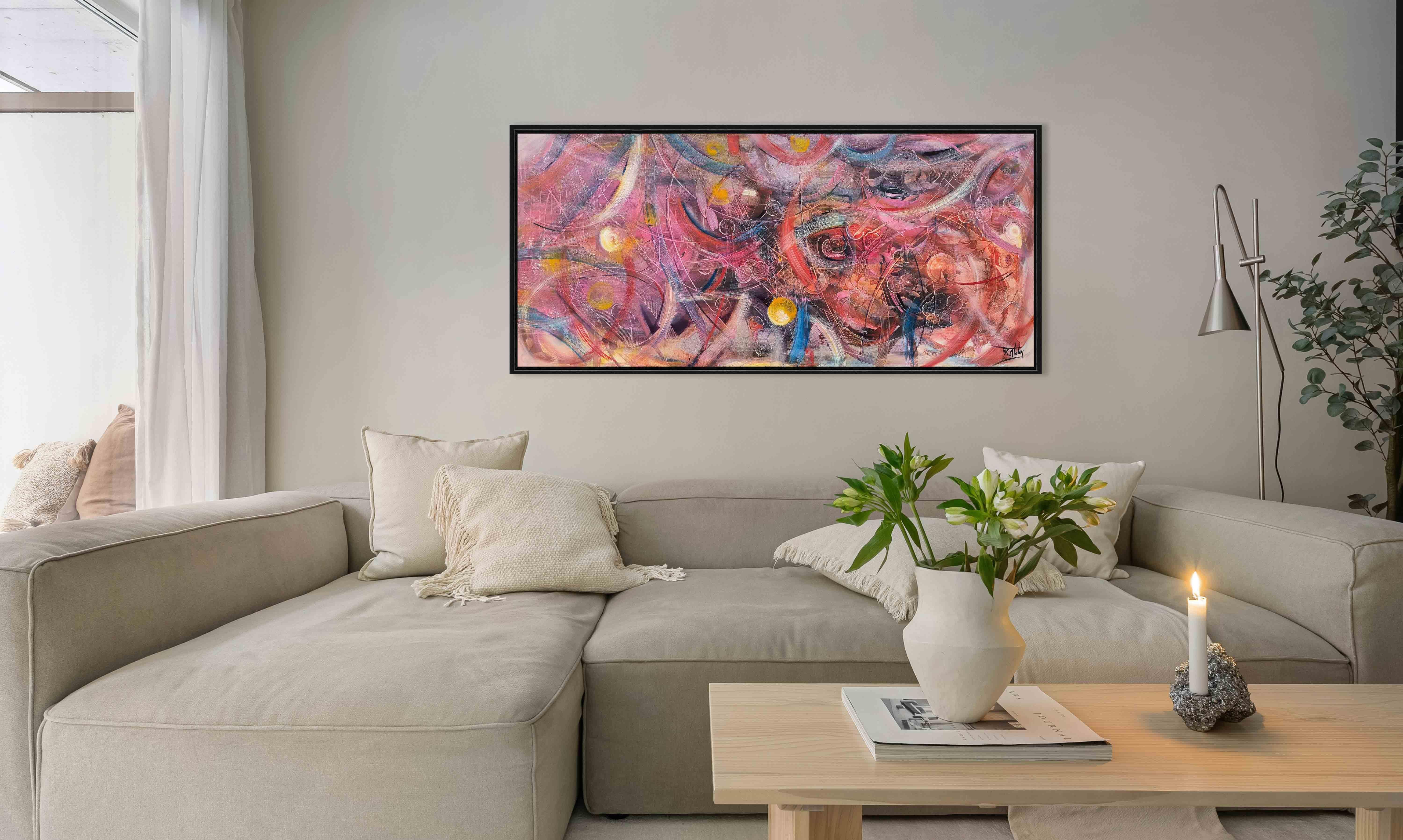 Bordo Akış | Yağlı Boya Tablo