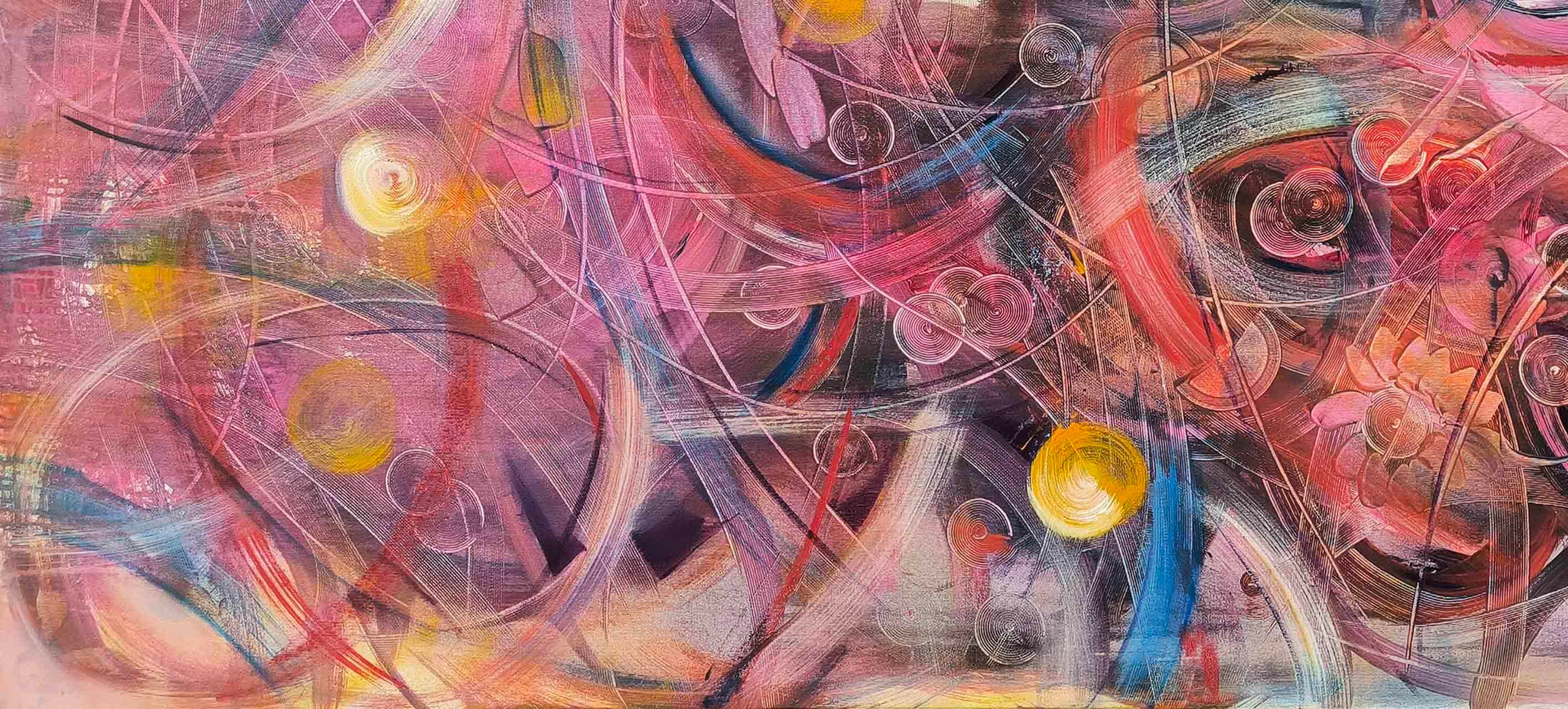 Bordo Akış | Yağlı Boya Tablo