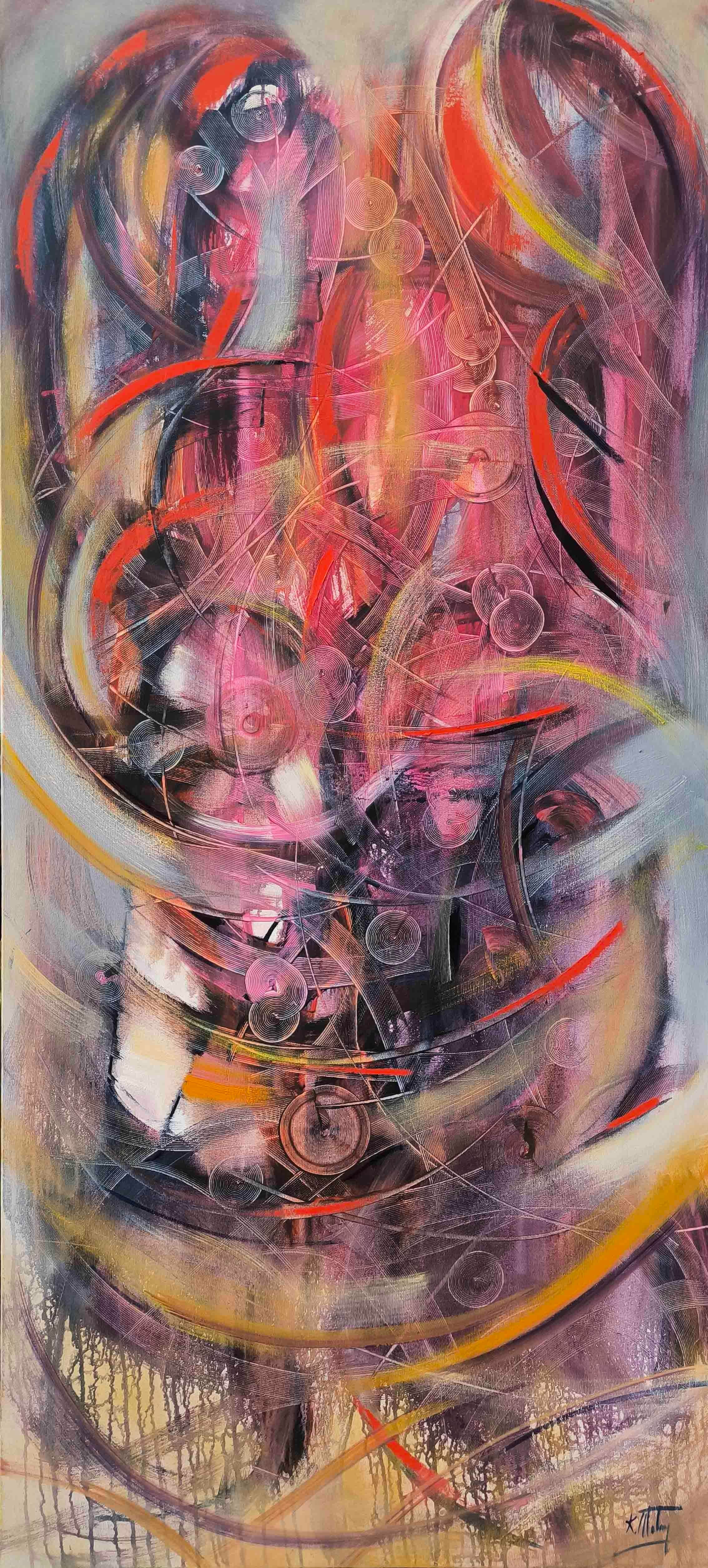 Bordo Ritim | Yağlı Boya Tablo