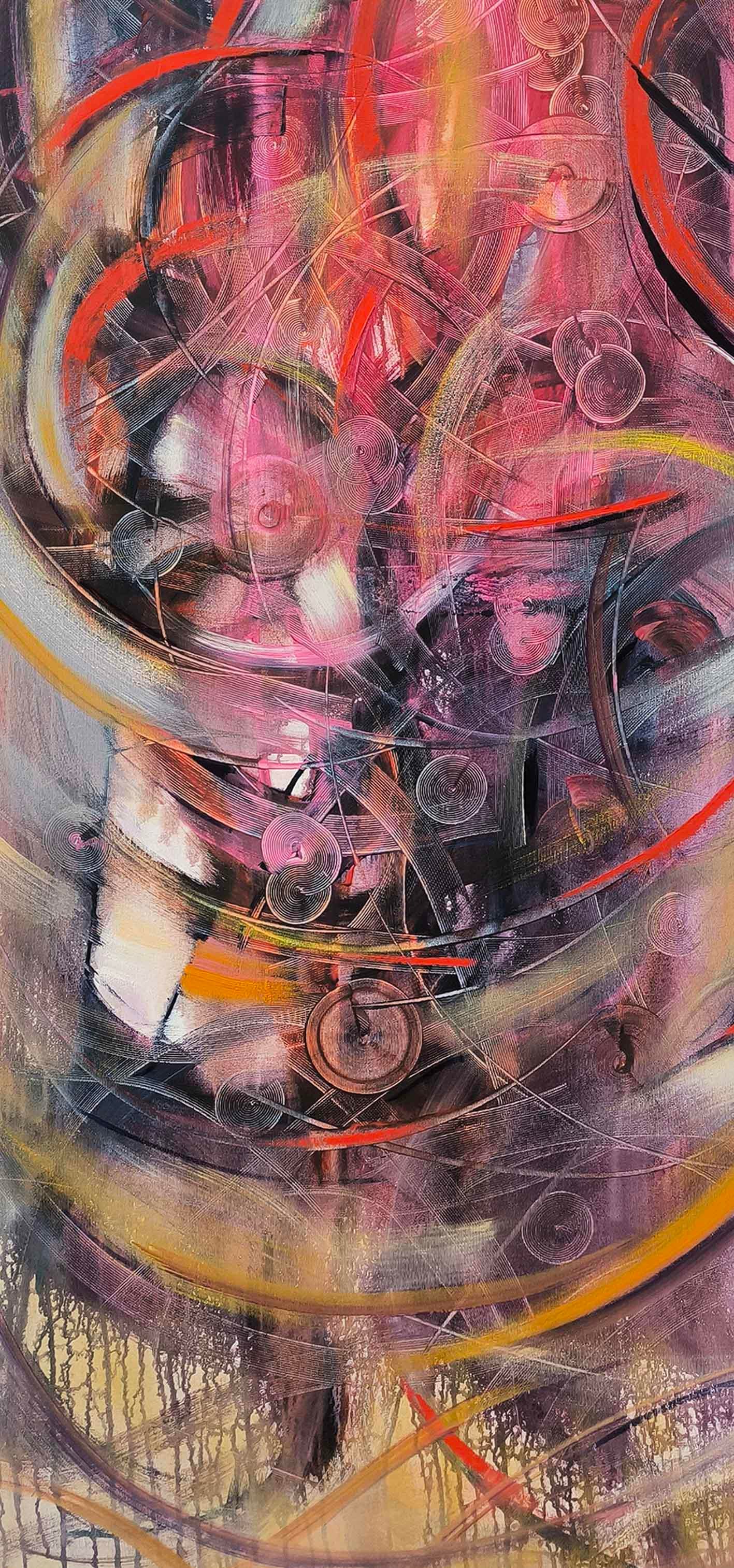 Bordo Ritim | Yağlı Boya Tablo