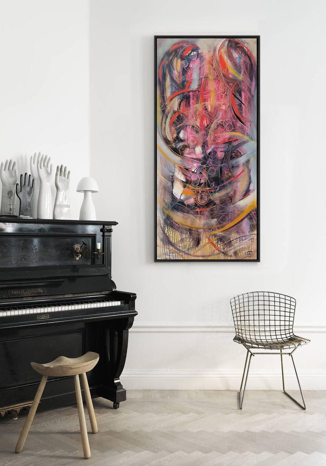 Bordo Ritim | Yağlı Boya Tablo