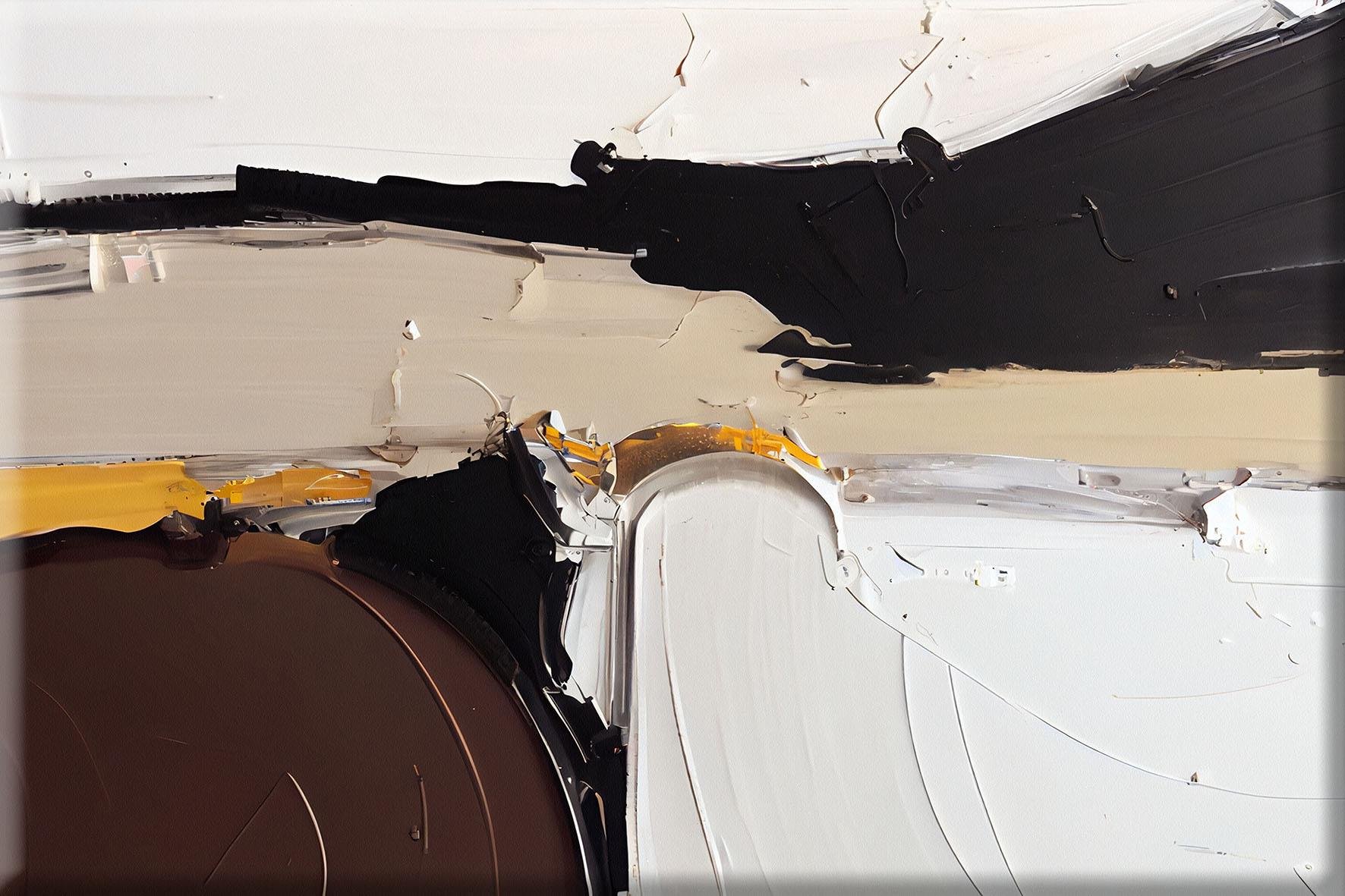 Brown Abstract 1 | Yağlıboya dokulu canvas baskı