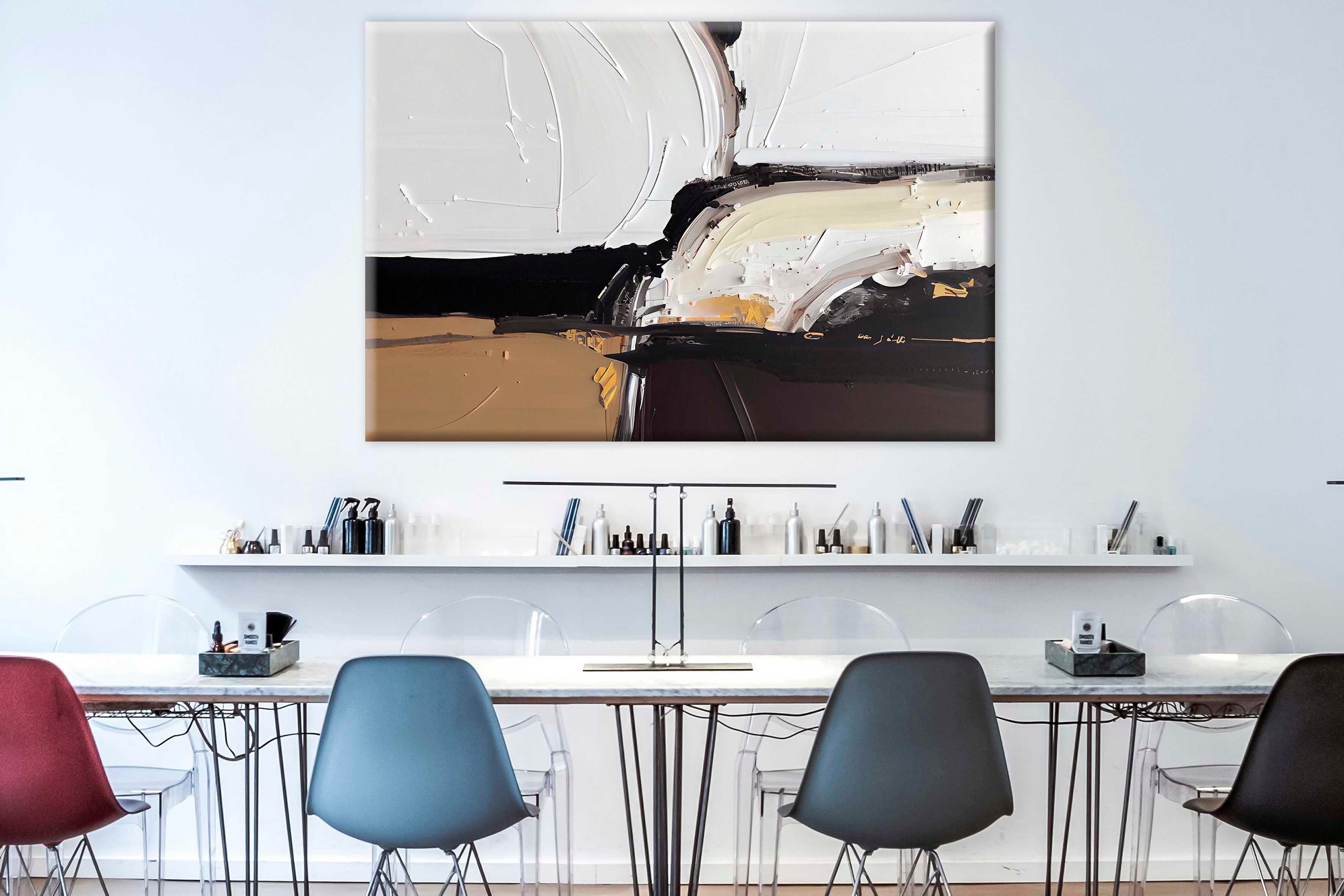 Brown Abstract 2 | Yağlıboya dokulu canvas baskı