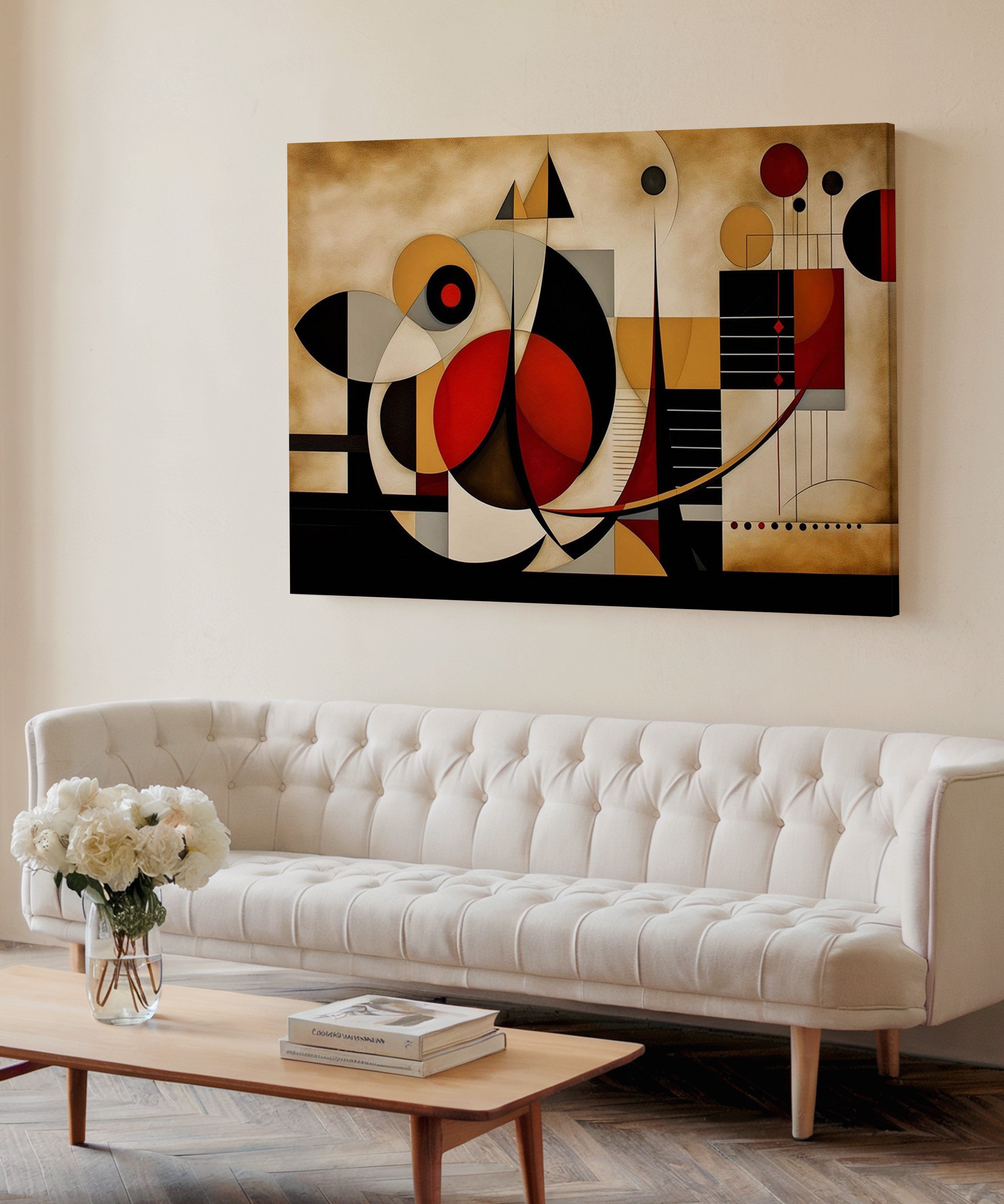 Çağdaş Soyut | Yağlıboya dokulu canvas baskı
