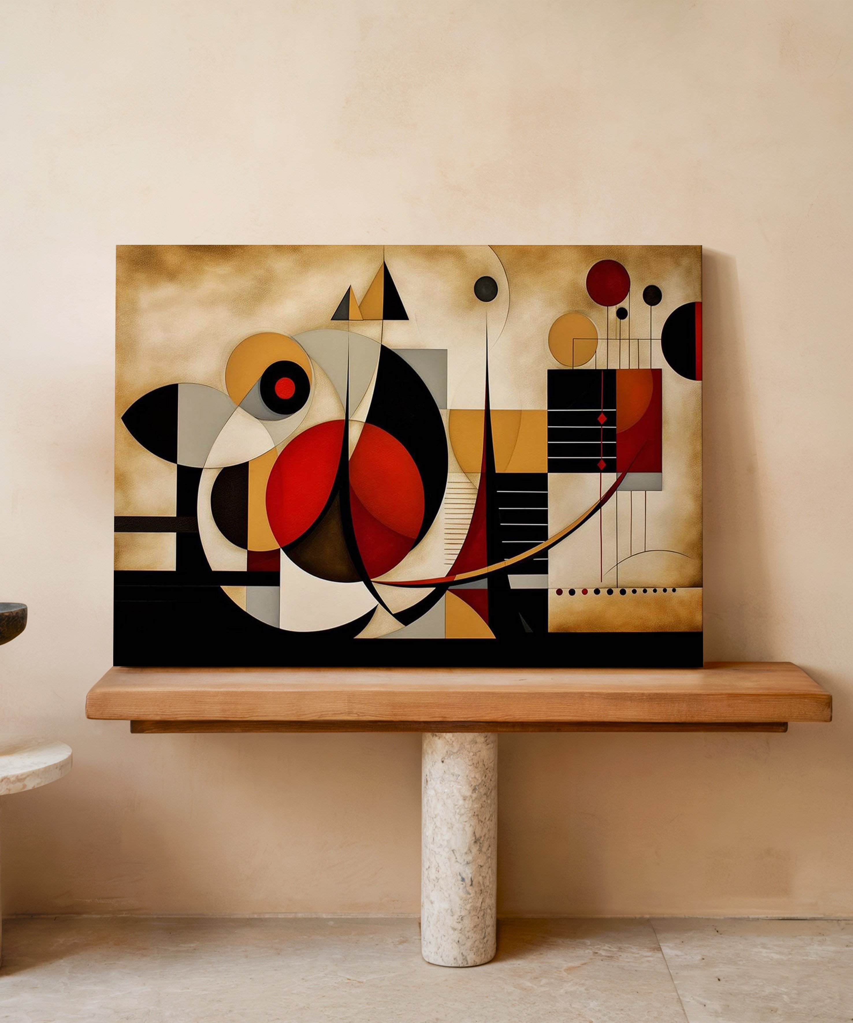 Çağdaş Soyut | Yağlıboya dokulu canvas baskı