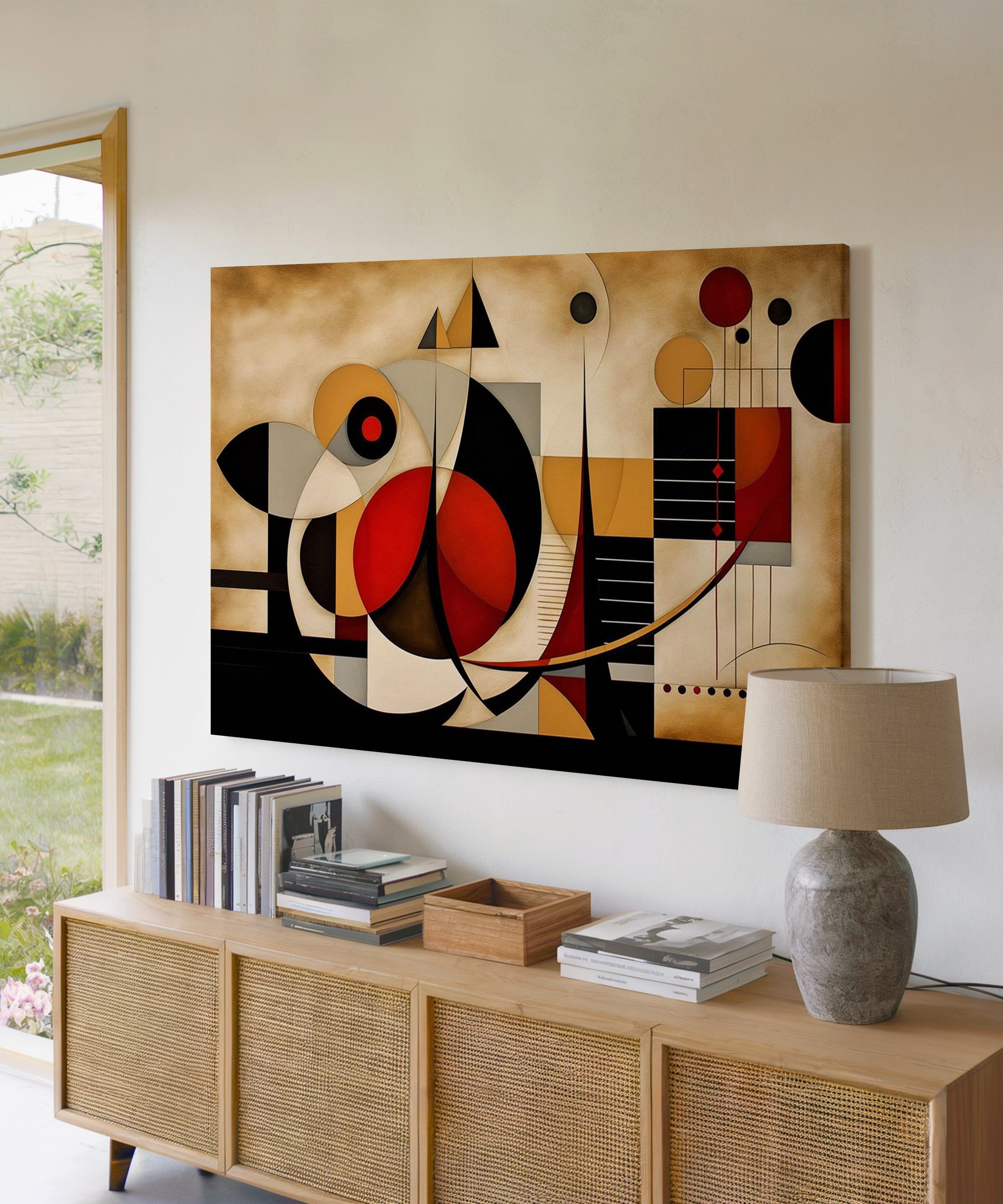 Çağdaş Soyut | Yağlıboya dokulu canvas baskı