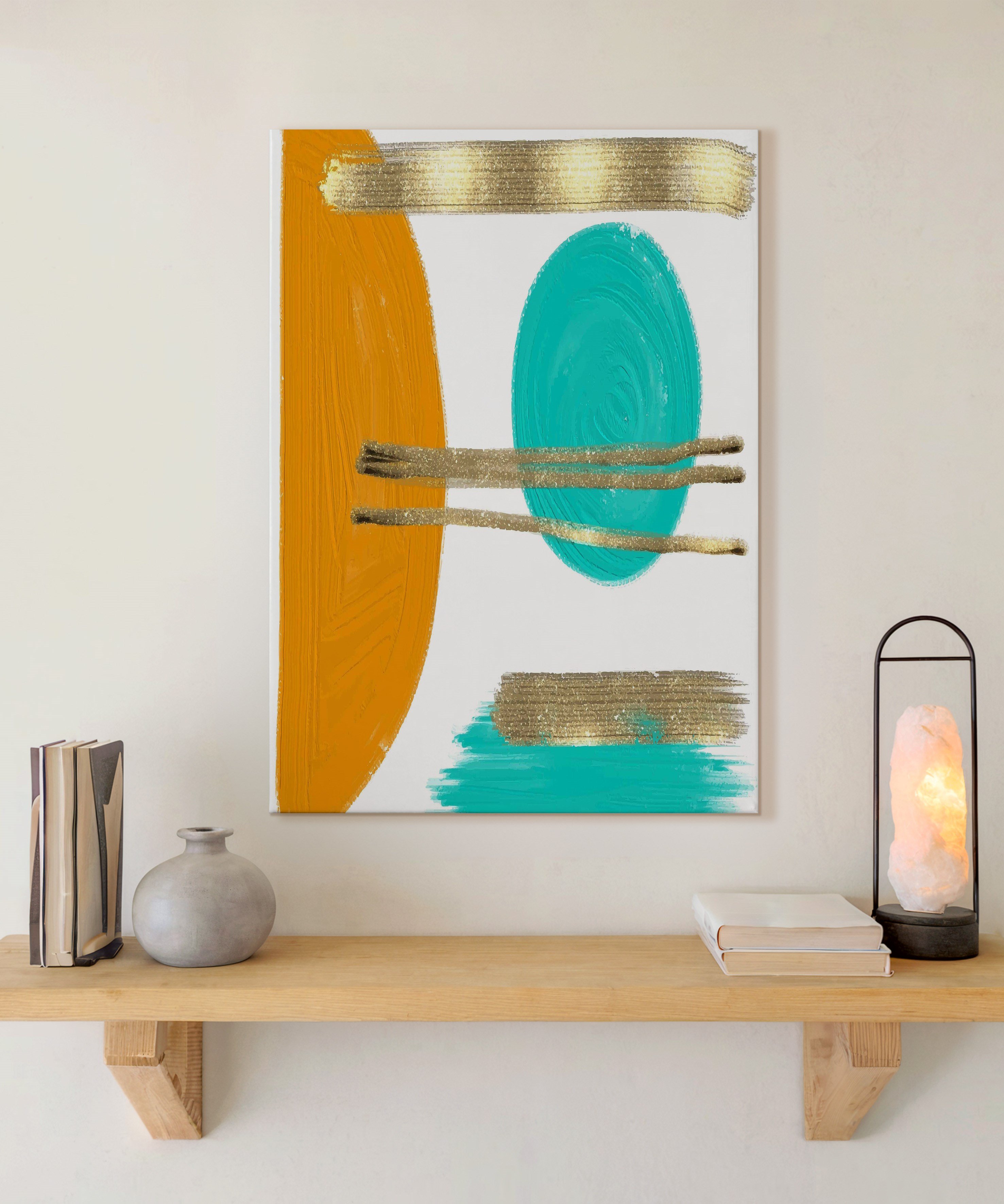 Çember Rotası | Yağlı Boya Dokulu Canvas Baskı