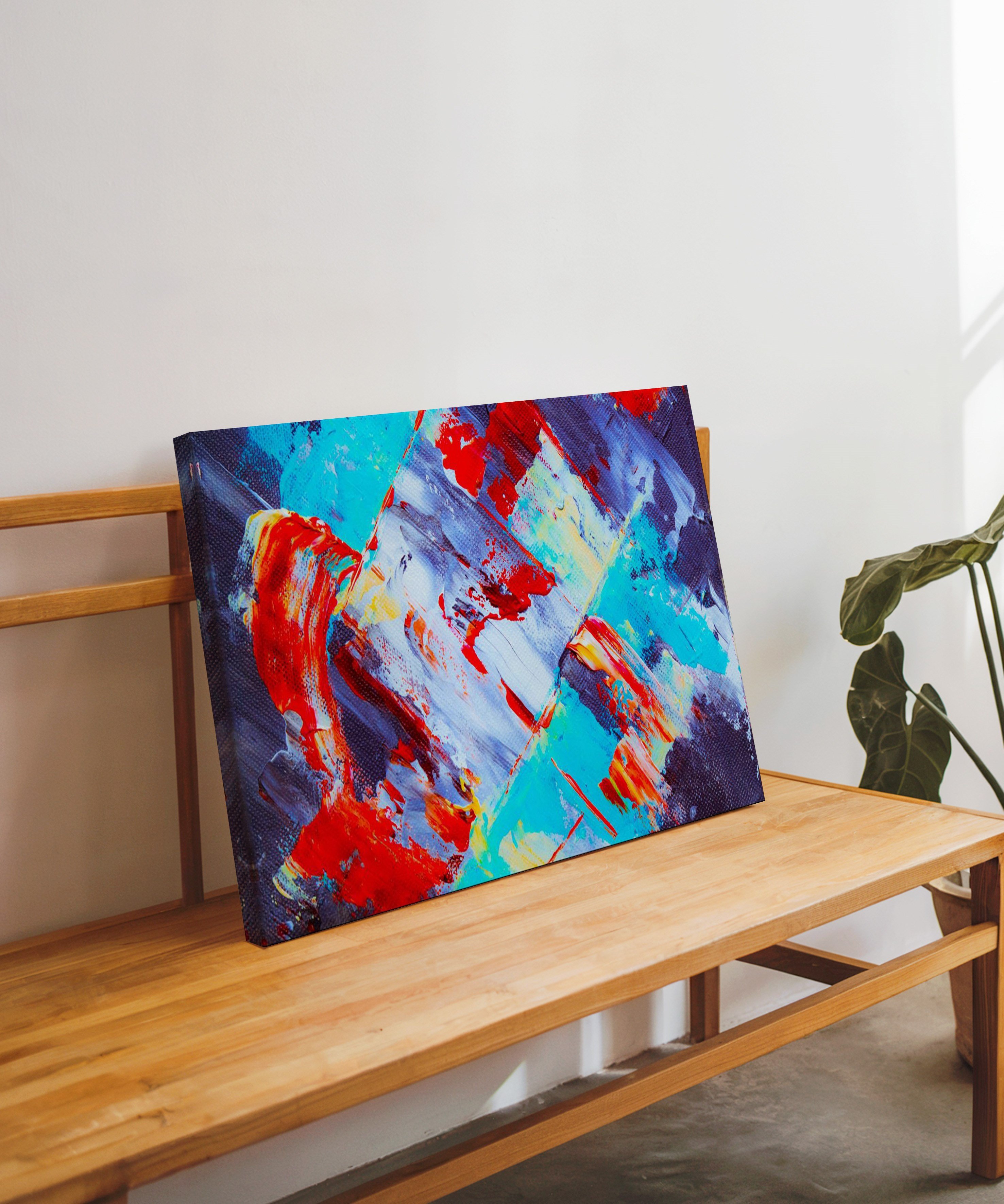 Cesur Dokunuşlar | Yağlı Boya Dokulu Canvas Baskı