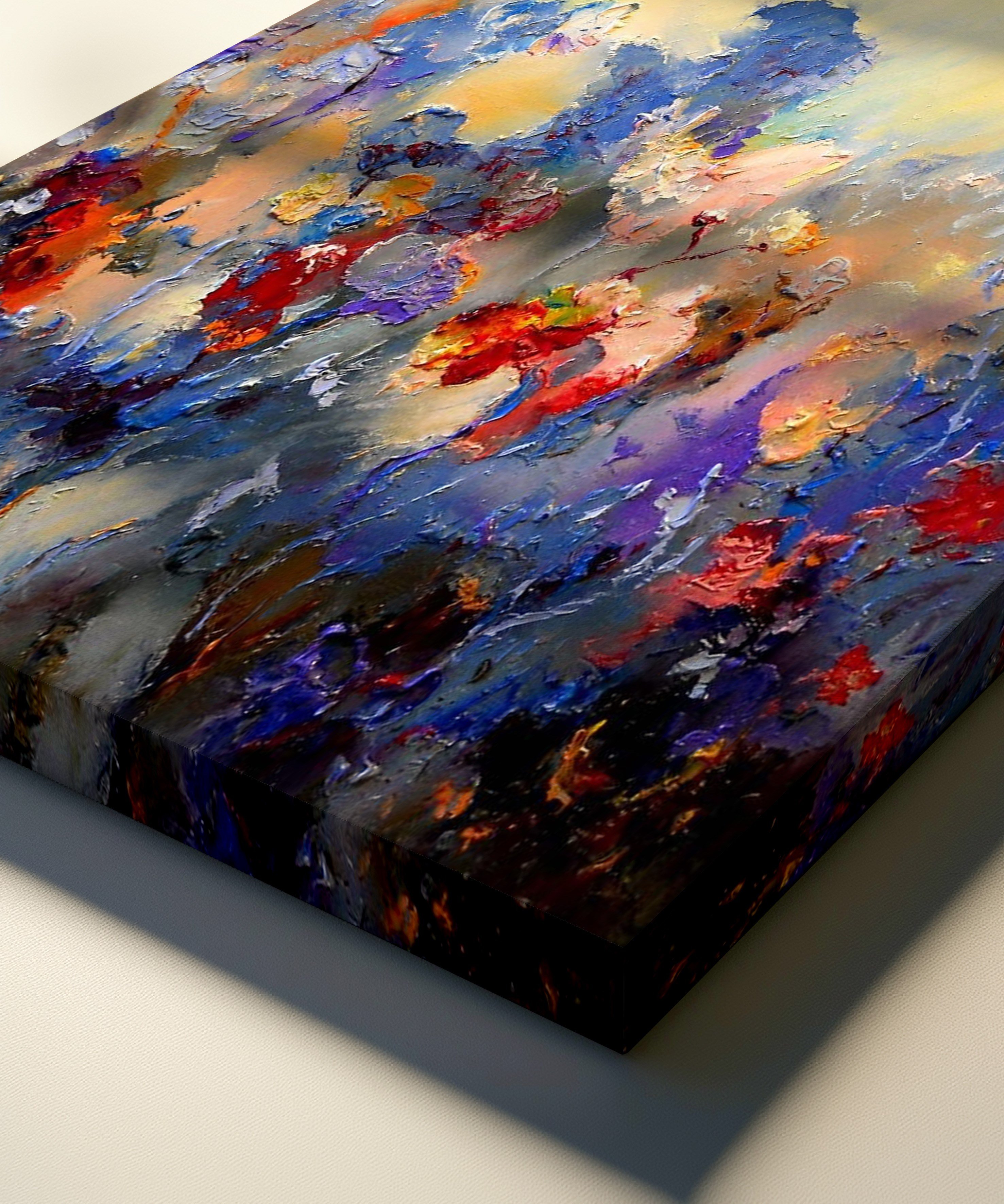 Çiçek Şenliği | Yağlı Boya Dokulu Canvas Baskı