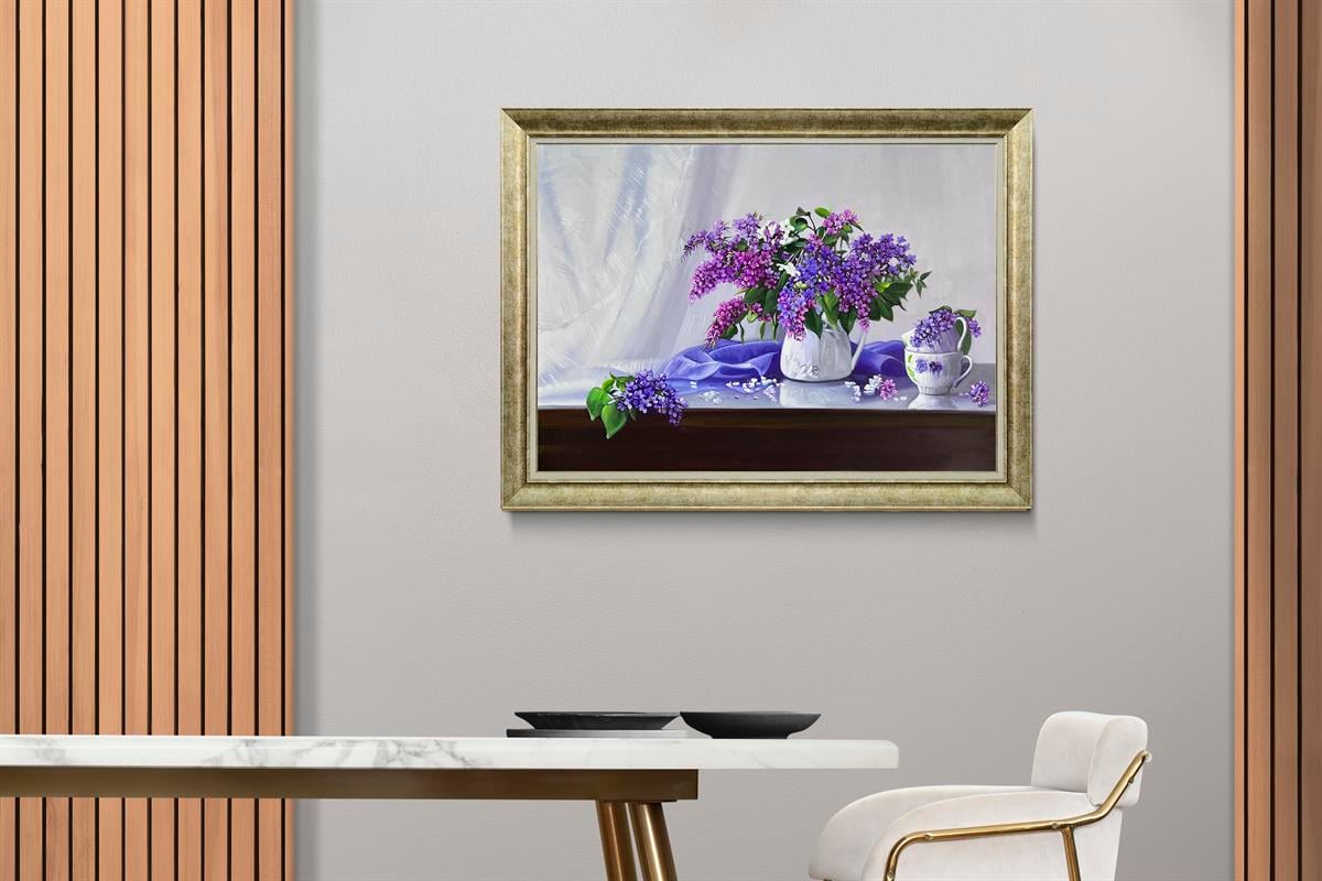Çiçek tema yağlı boya tablolarkozaart galeri | El yapımı orjinal yağlı boya tablo satış sitesi