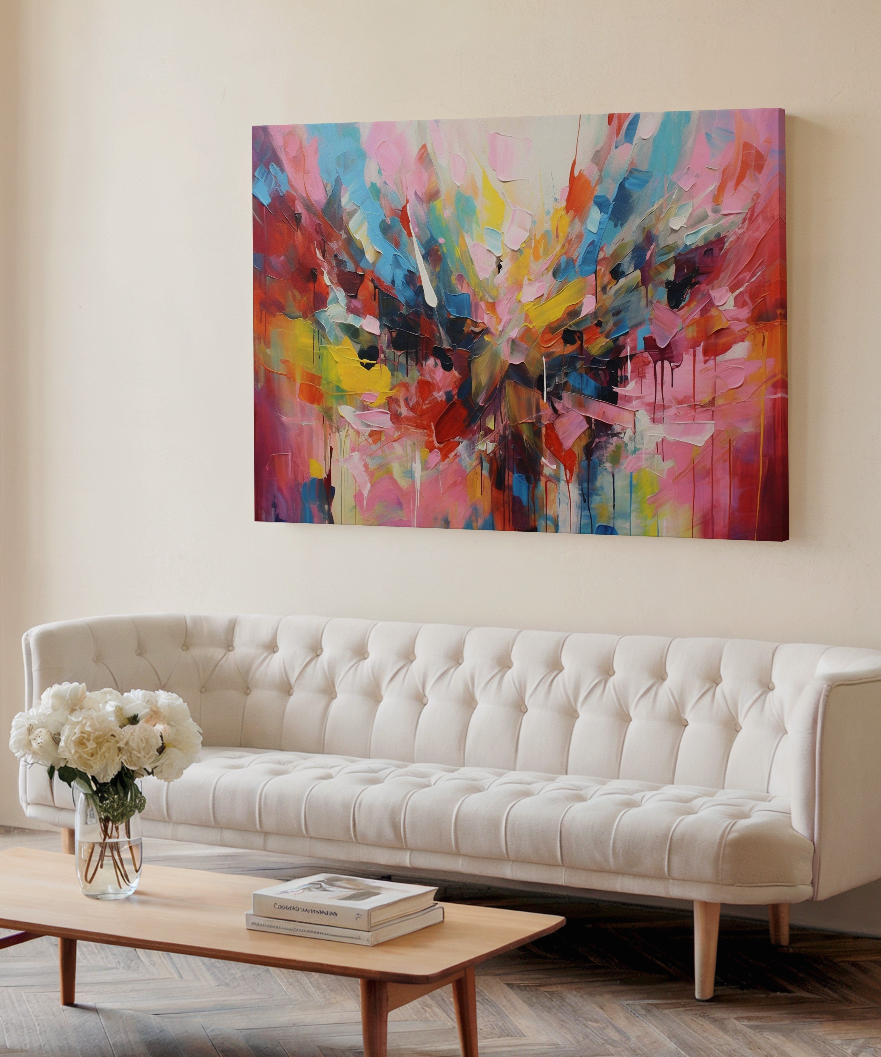 Color Splash | Yağlıboya dokulu canvas baskı