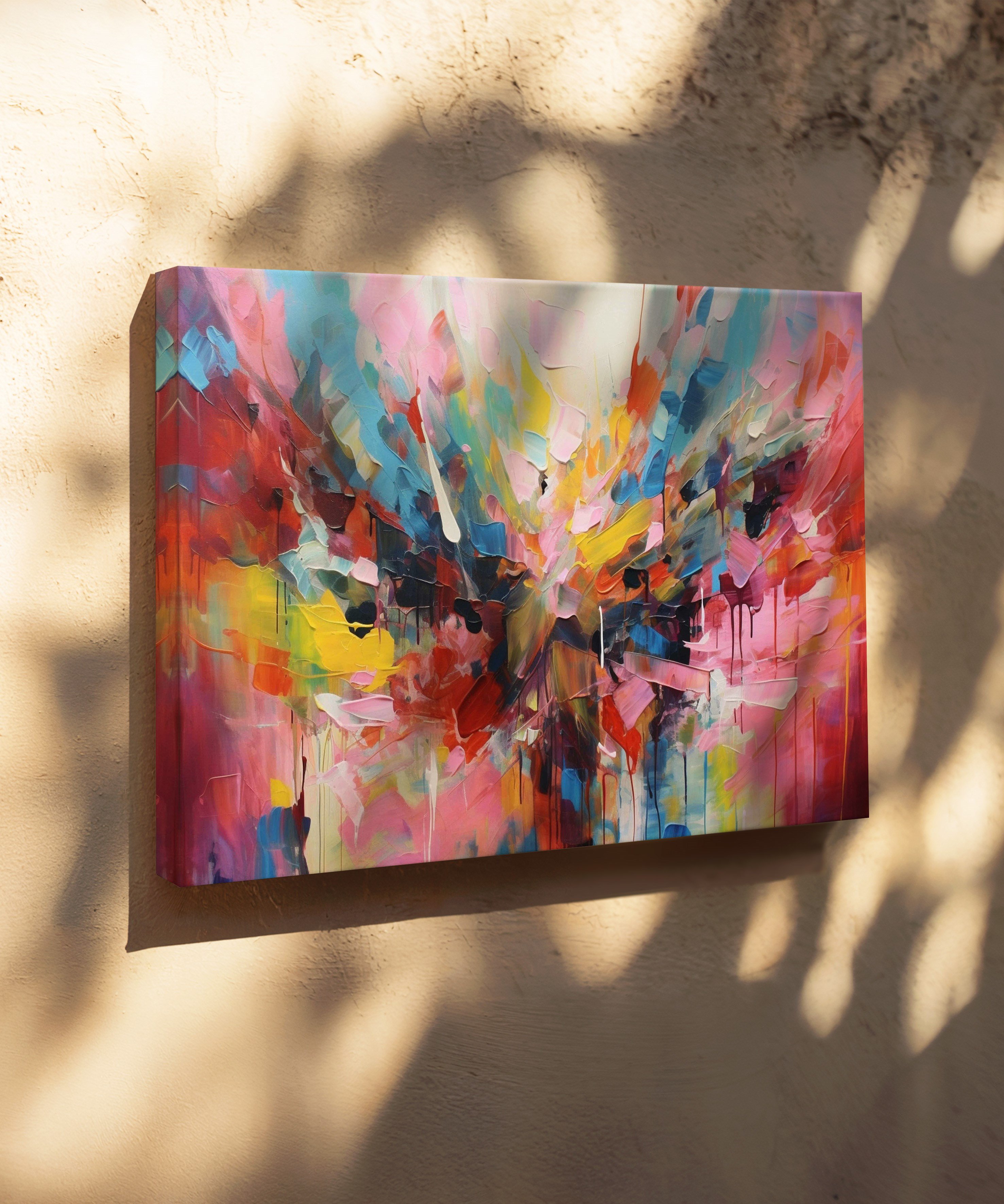 Color Splash | Yağlıboya dokulu canvas baskı