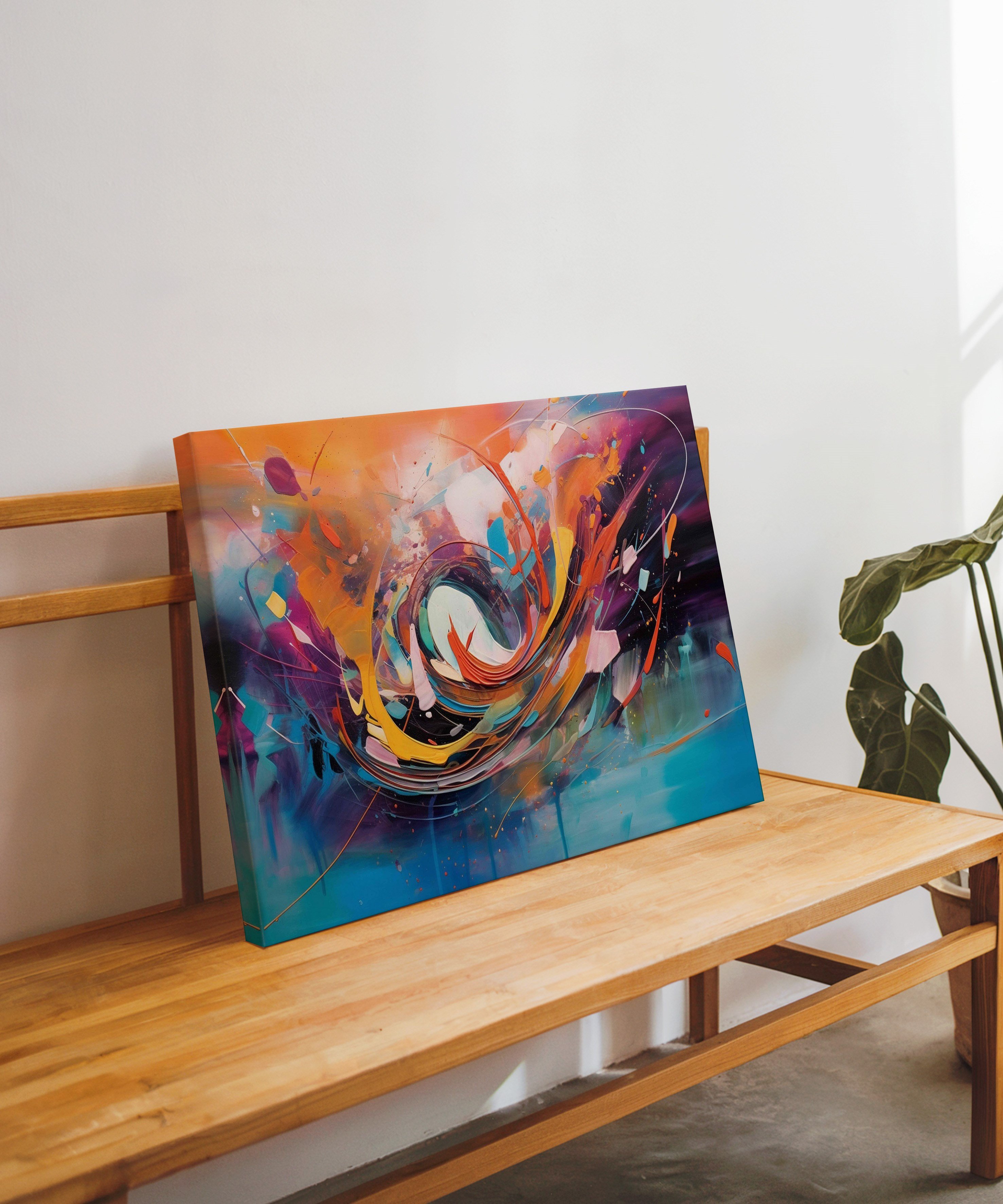 Colorful Dream | Yağlıboya dokulu canvas baskı