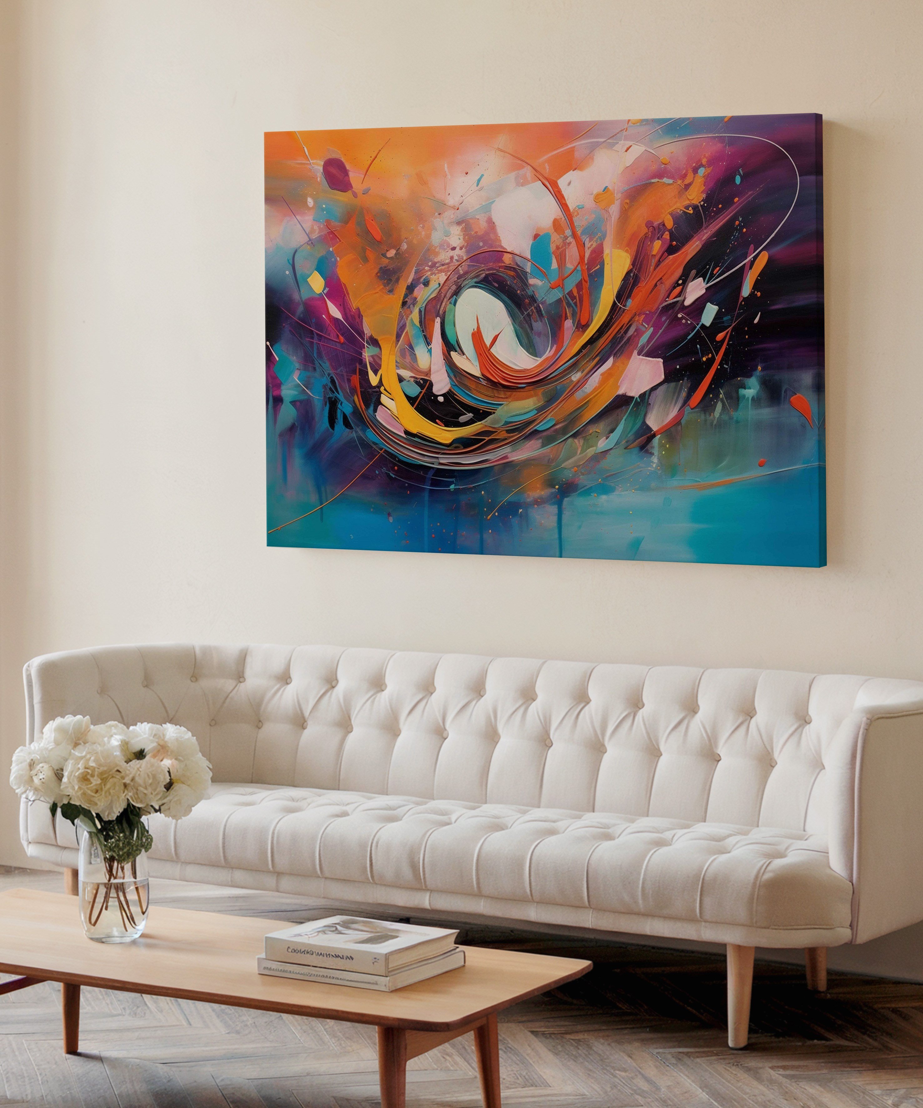 Colorful Dream | Yağlıboya dokulu canvas baskı