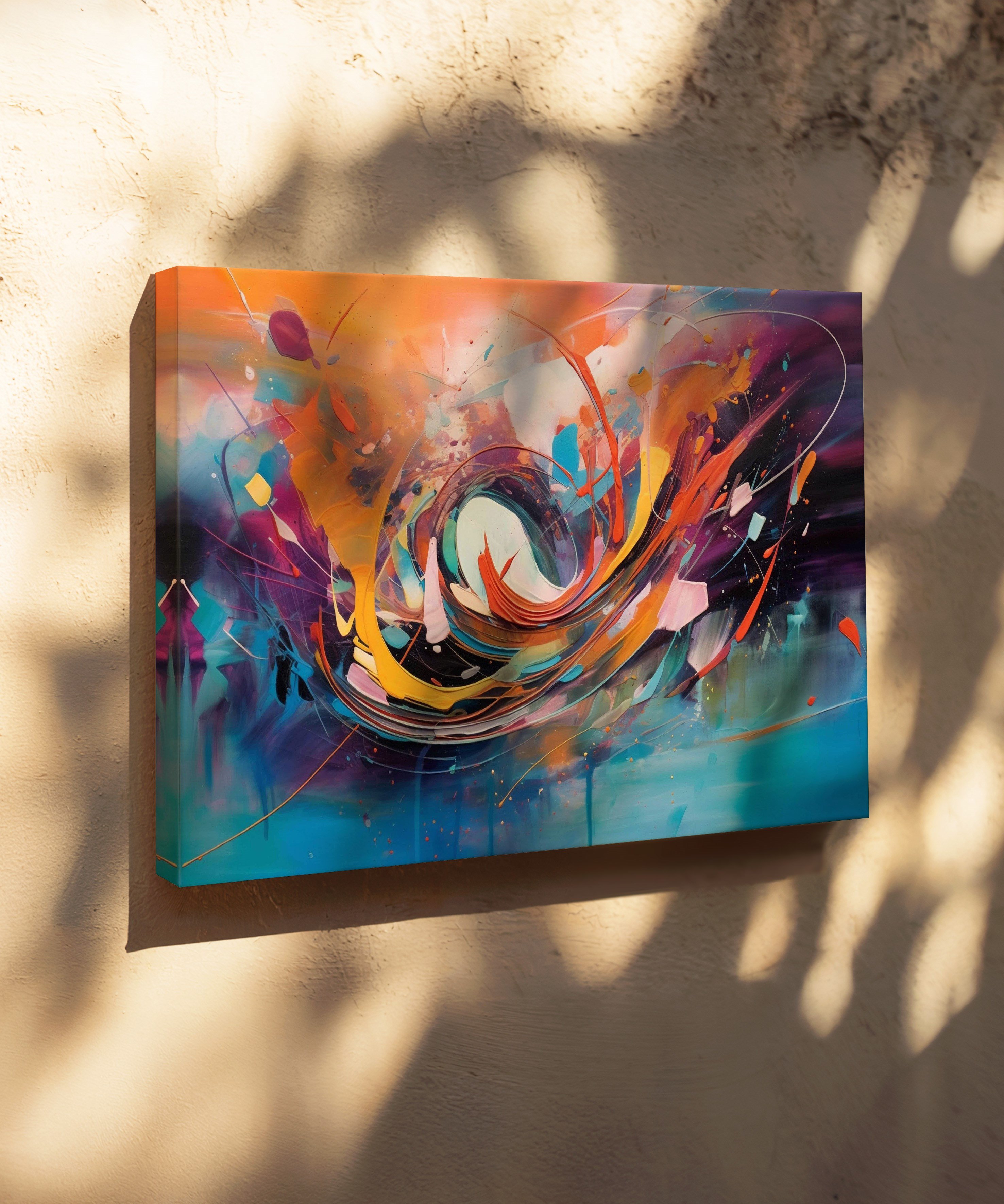Colorful Dream | Yağlıboya dokulu canvas baskı