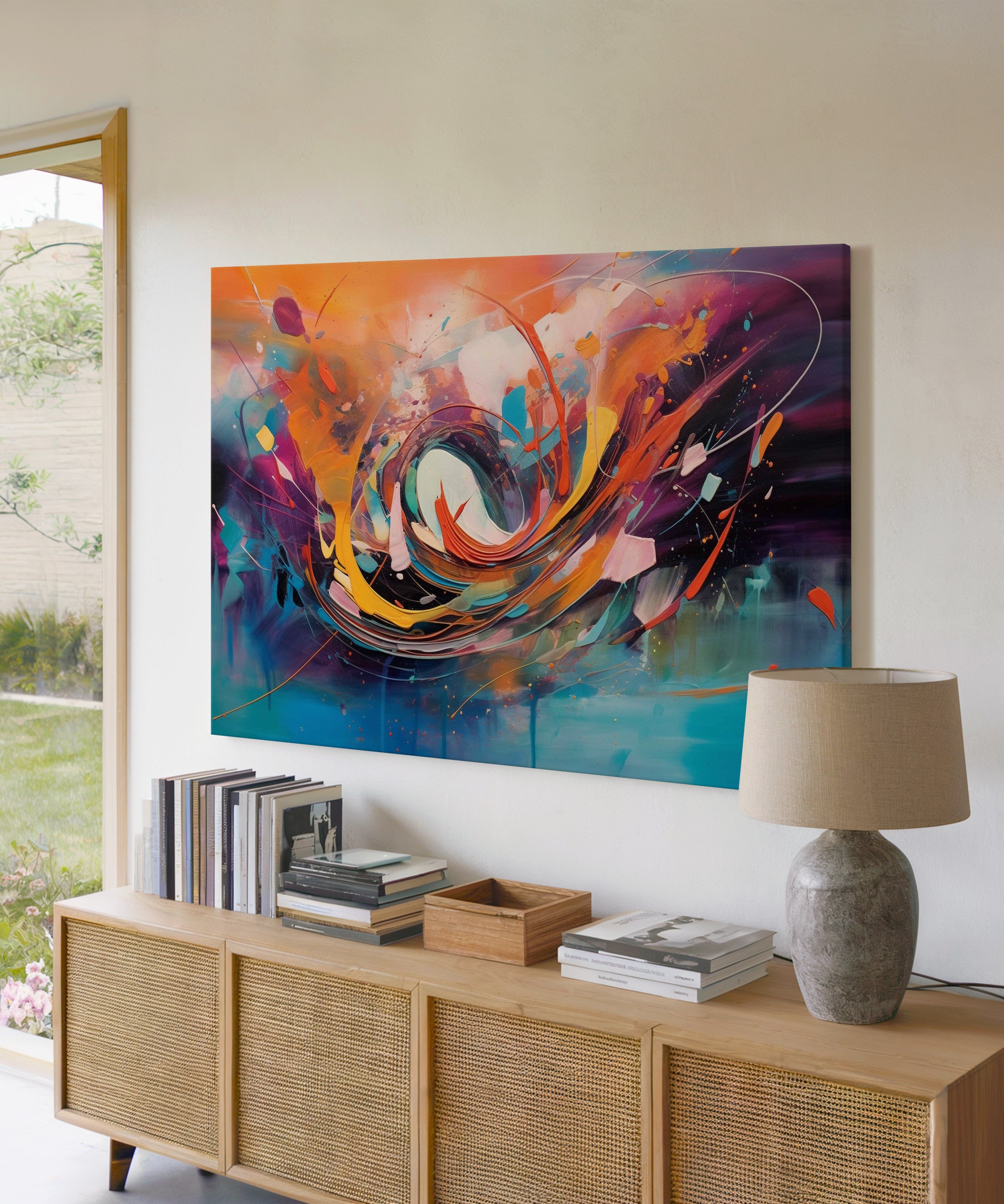 Colorful Dream | Yağlıboya dokulu canvas baskı
