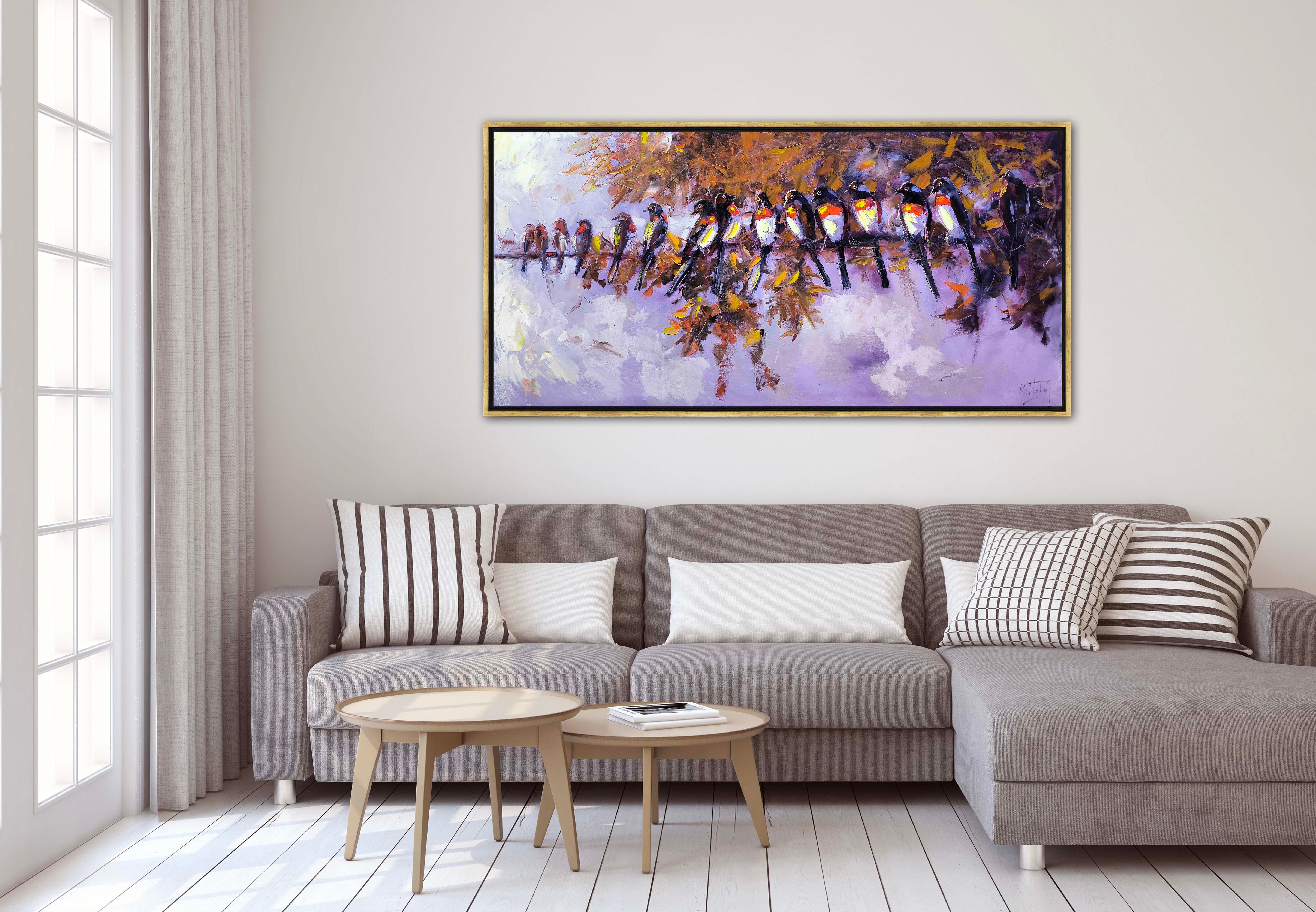 Daldaki kuşların cıvıltısı  | Yağlı Boya Tablo