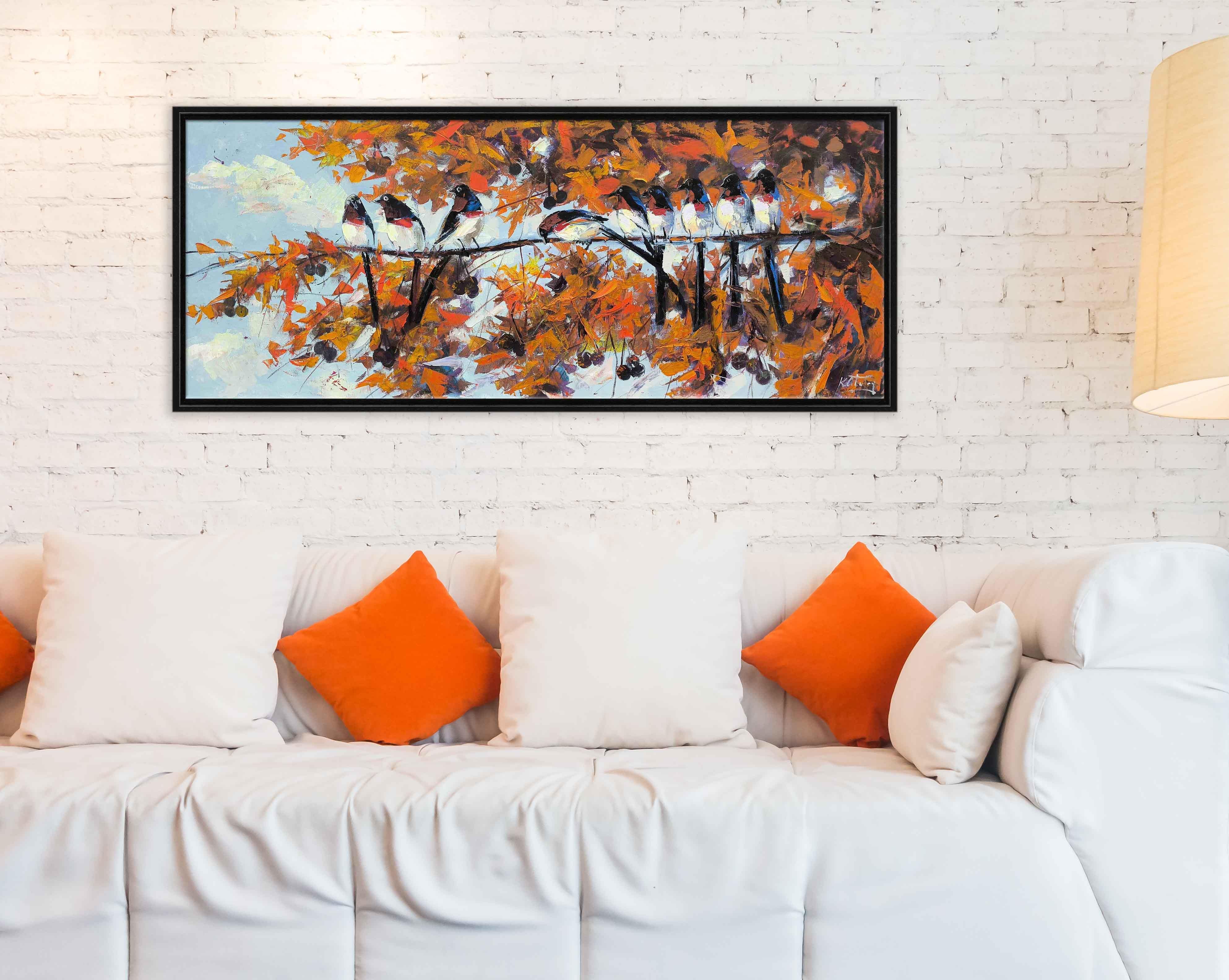 Daldaki Serçeler | Yağlı Boya Tablo