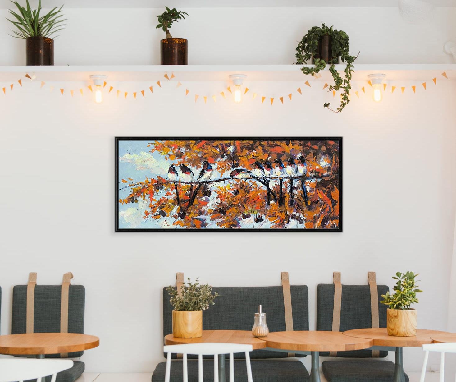 Daldaki Serçeler | Yağlı Boya Tablo