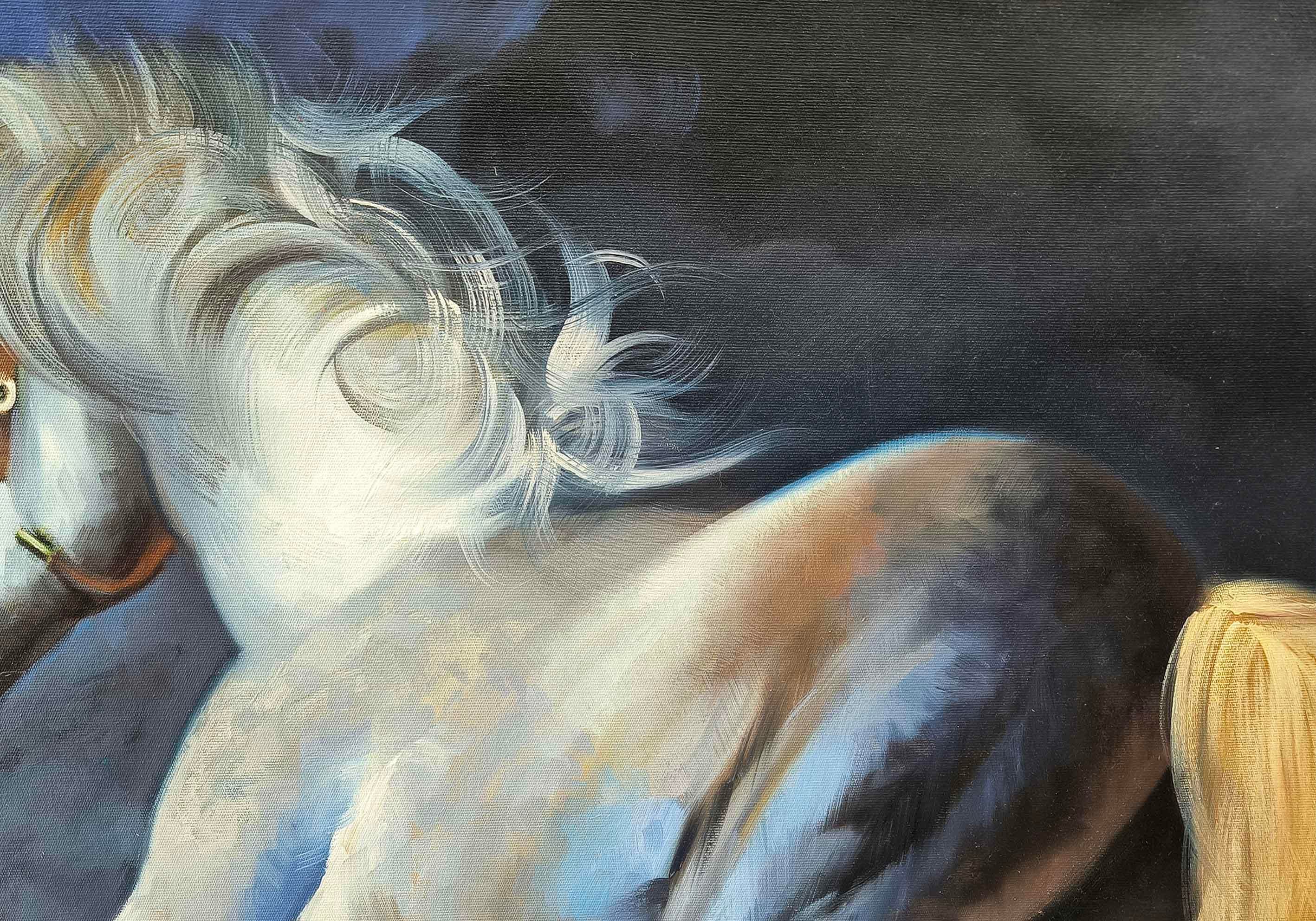 Dalgalarda At | Yağlı Boya Tablo