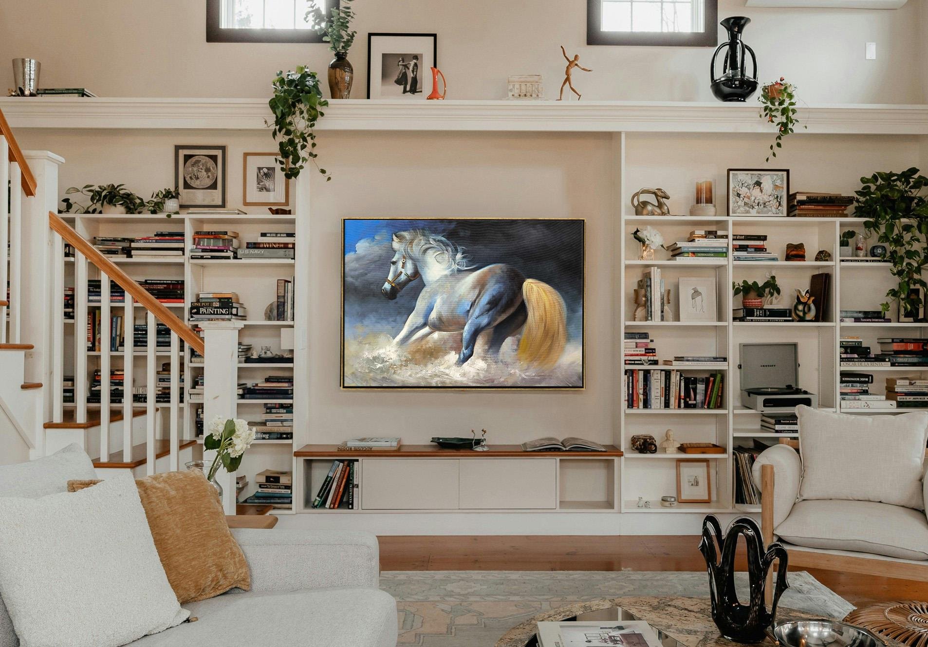 Dalgalarda At | Yağlı Boya Tablo