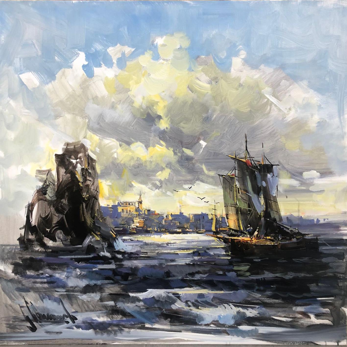 Dalgalı Deniz | Yağlı Boya Tablo