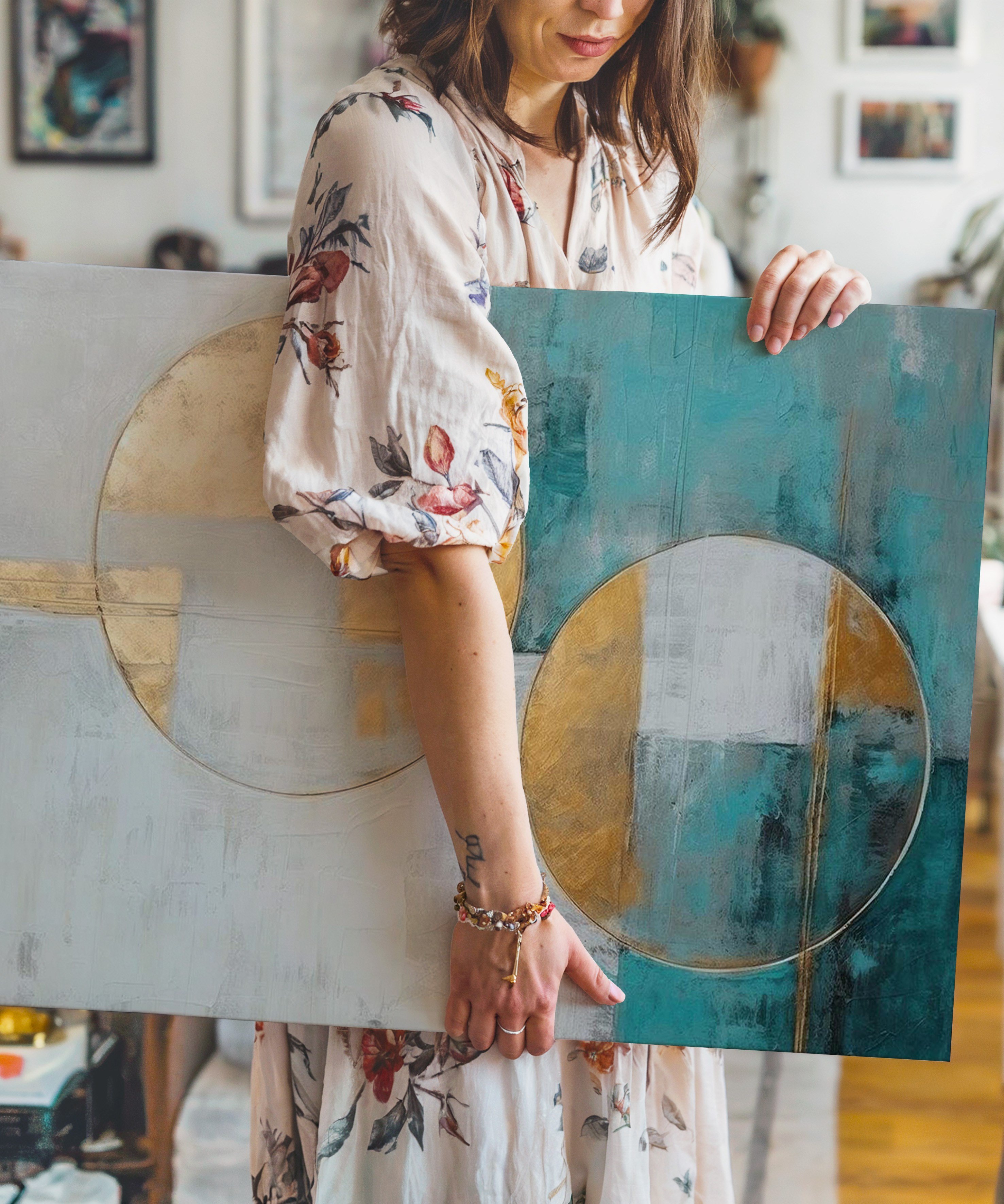 Dengenin Işığı | Yağlı Boya Dokulu Canvas Baskı