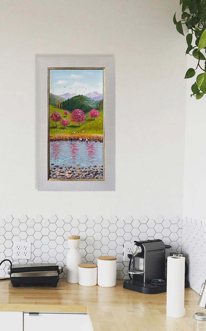 Derede Çamaşır Yıkamak | Yağlı Boya Tablo 