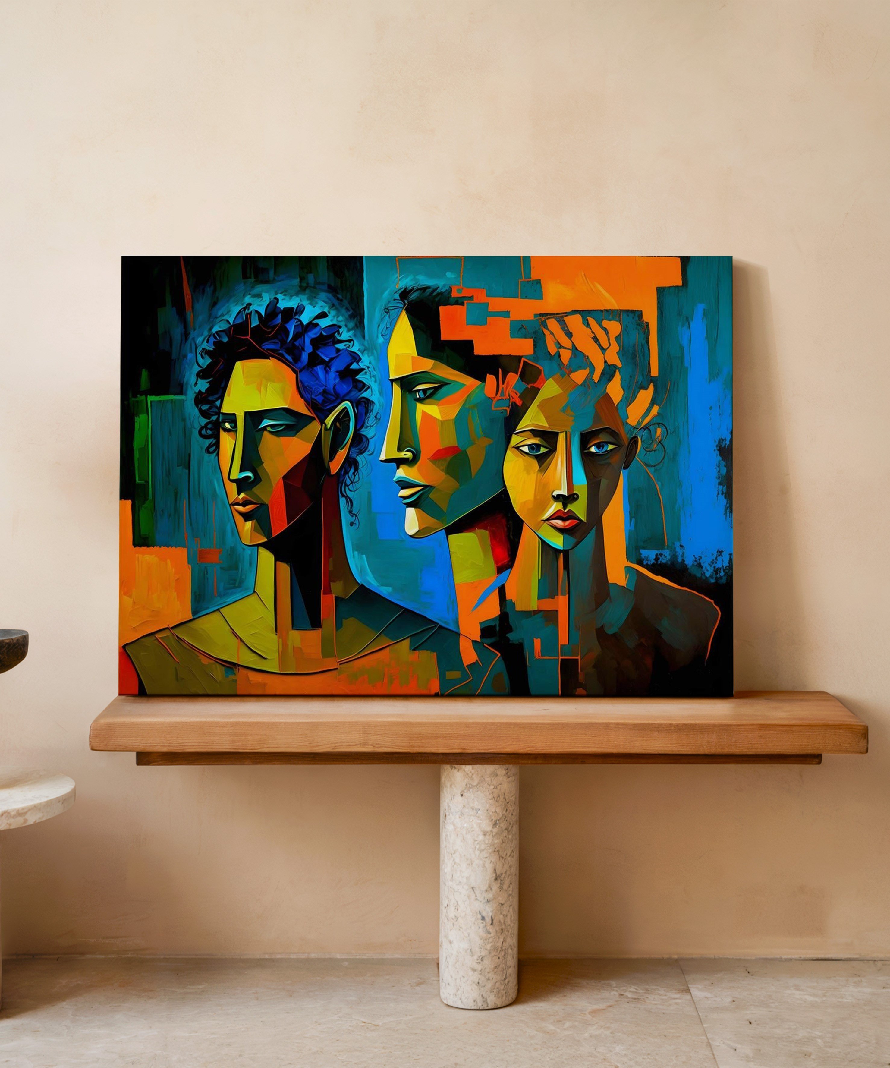 Derin Düşünme | Yağlı Boya Dokulu Canvas Baskı