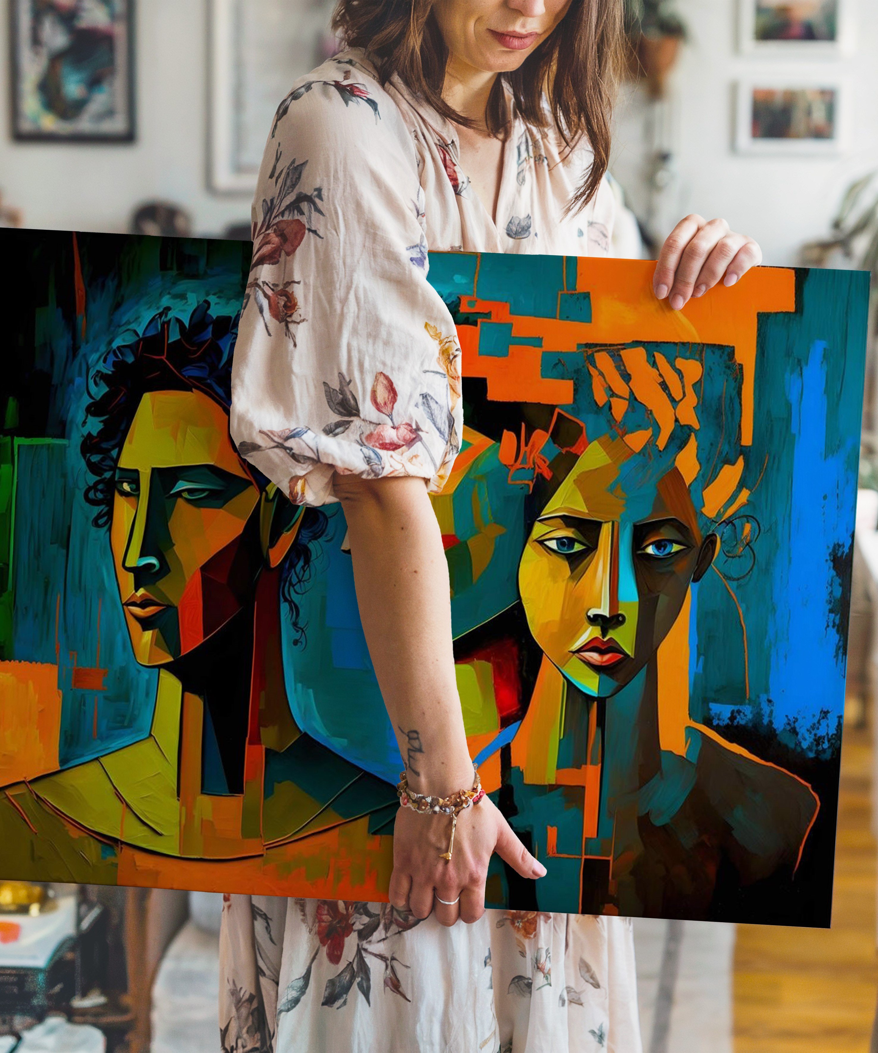 Derin Düşünme | Yağlı Boya Dokulu Canvas Baskı