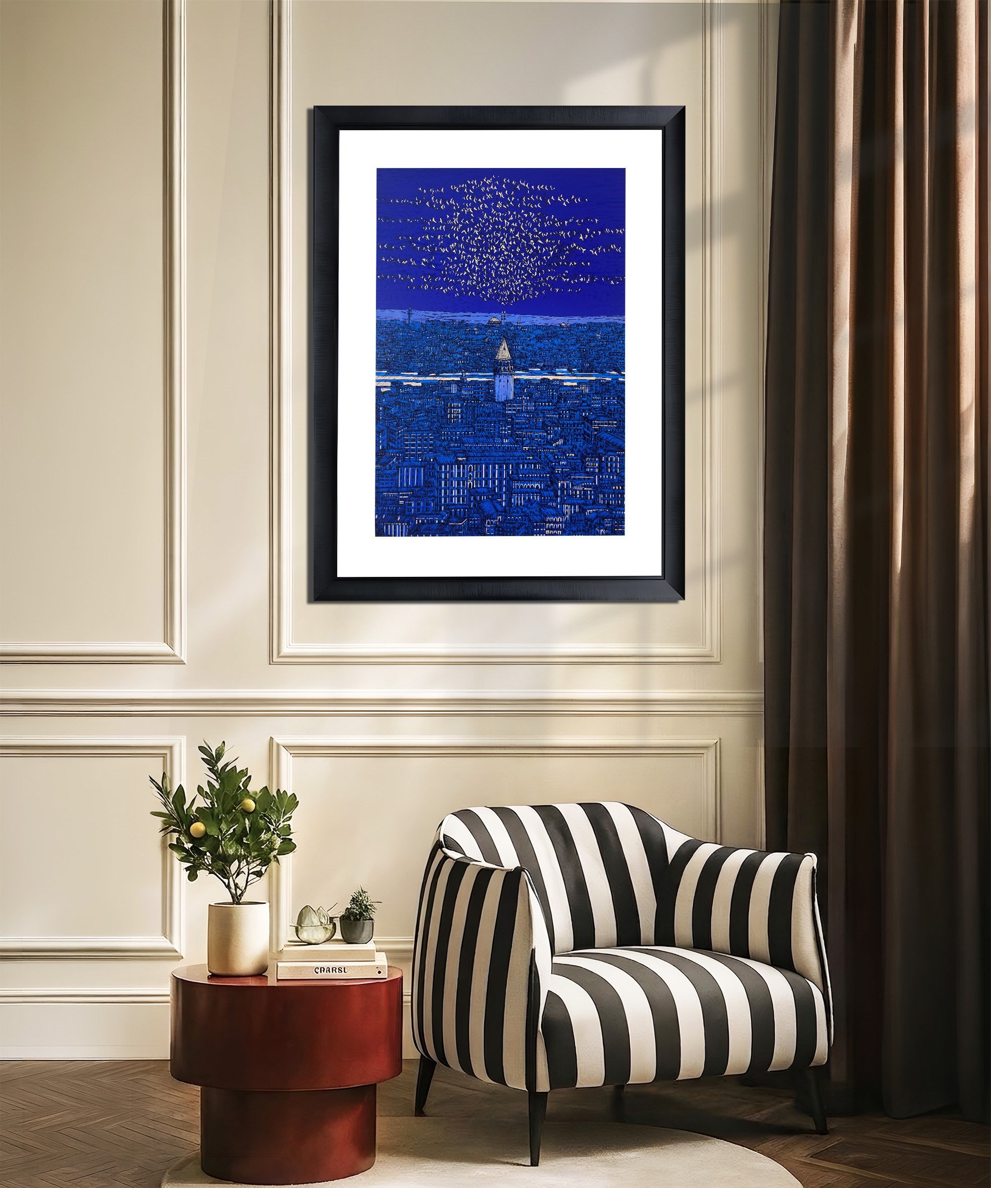 Derin İstanbul Galata ve Kuşlar 7/100  | DEVRİM ERBİL GICLÉE  BASKI