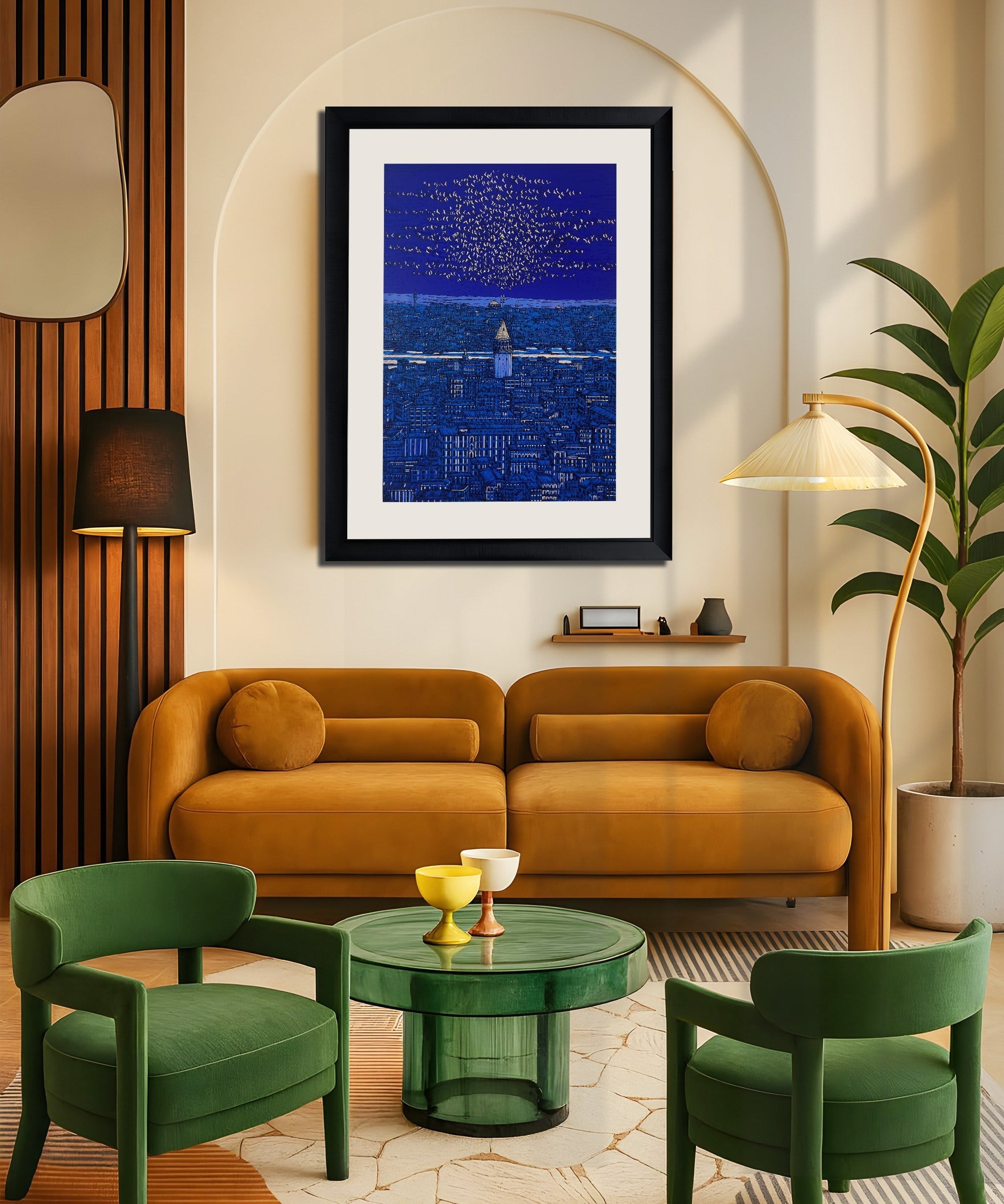 Derin İstanbul Galata ve Kuşlar 7/100  | DEVRİM ERBİL GICLÉE  BASKI