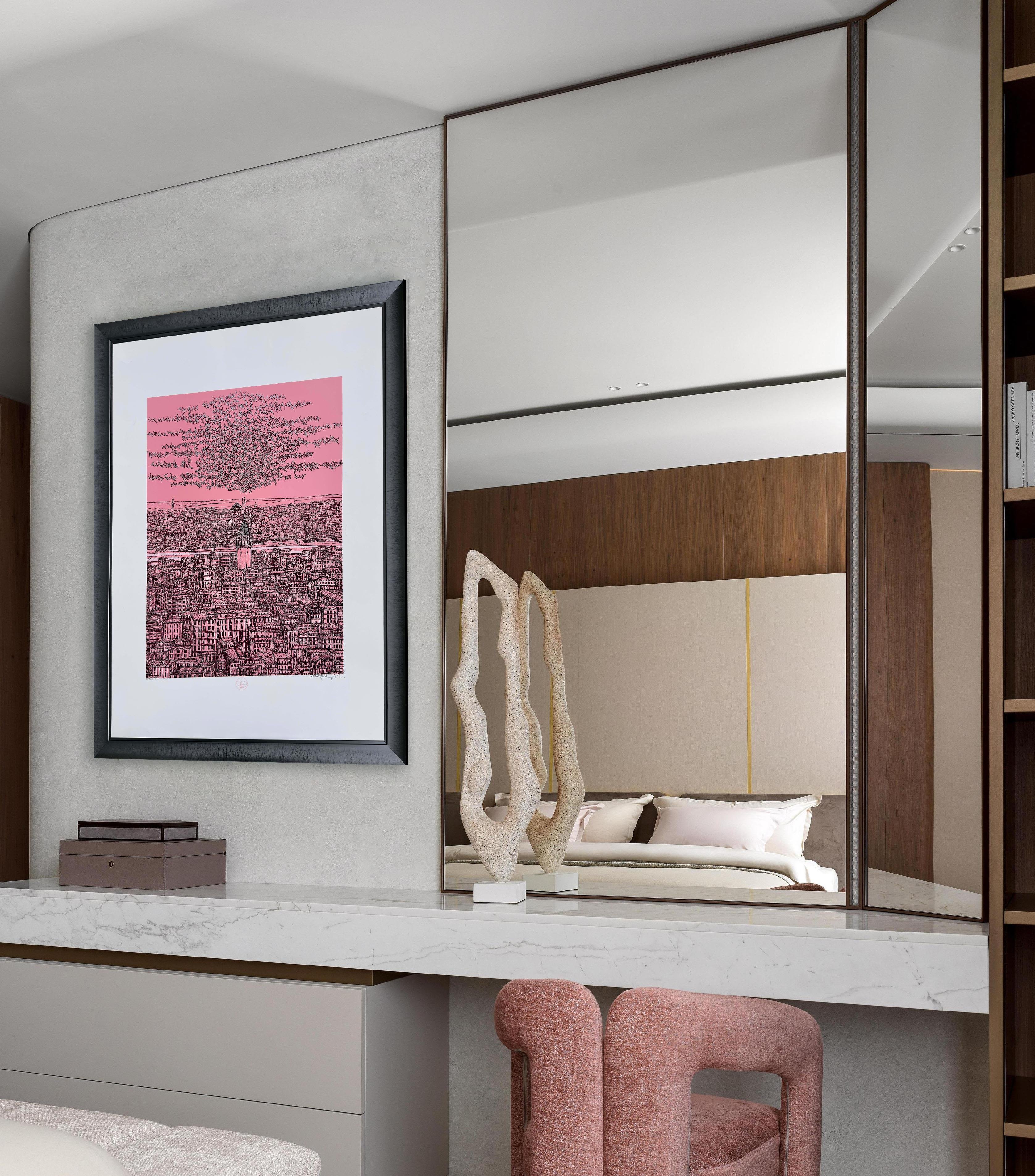 Devrim Erbil İstanbul Galata ve Kuşlar ( F ) 18/25 2025 | DEVRİM ERBİL SERİGRAFİ BASKI