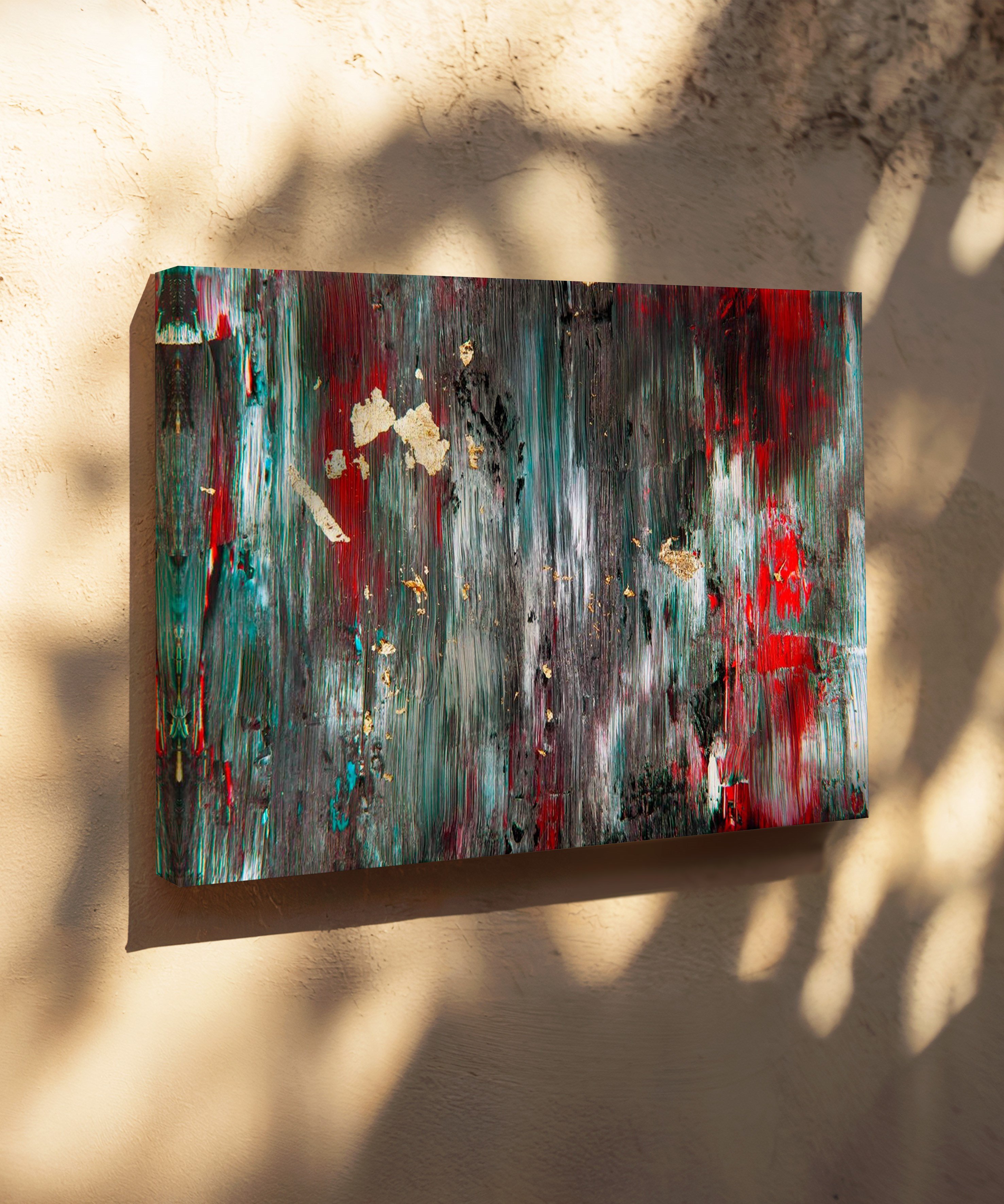 Dikey Geçiş | Yağlıboya dokulu canvas baskı