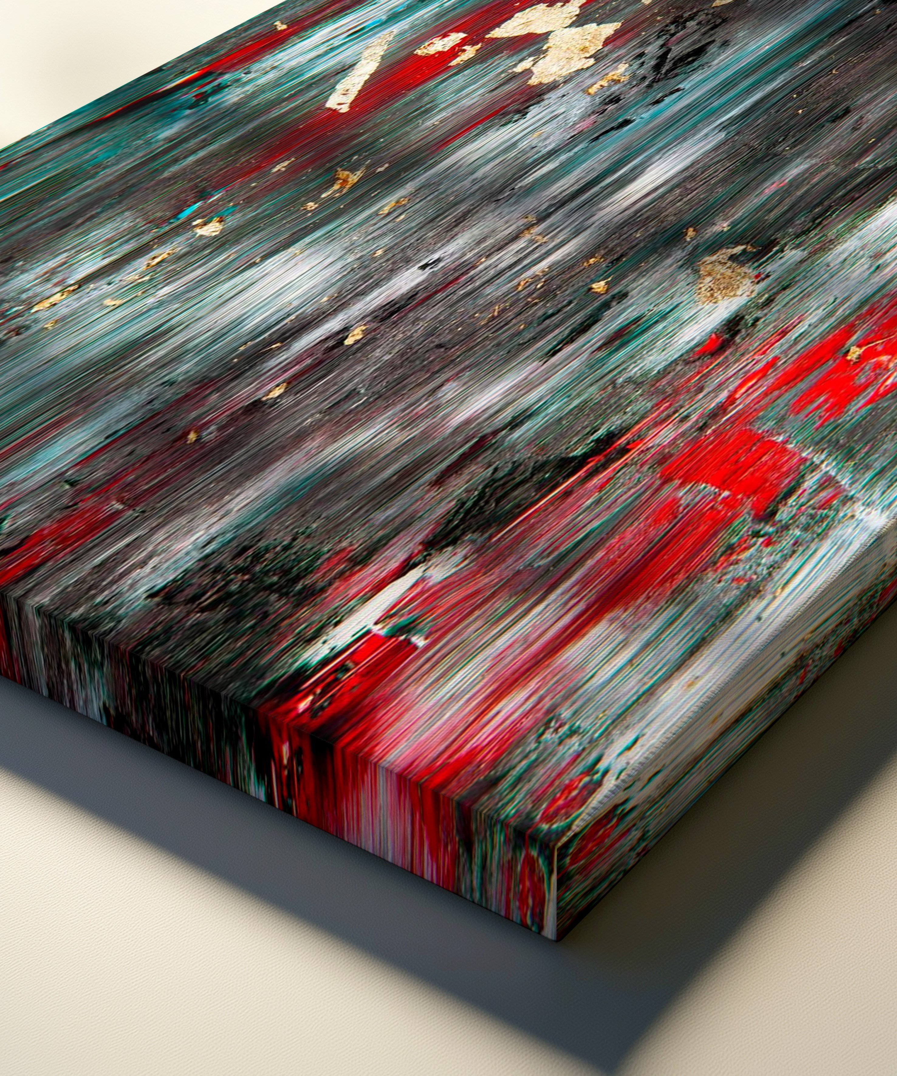 Dikey Geçiş | Yağlıboya dokulu canvas baskı