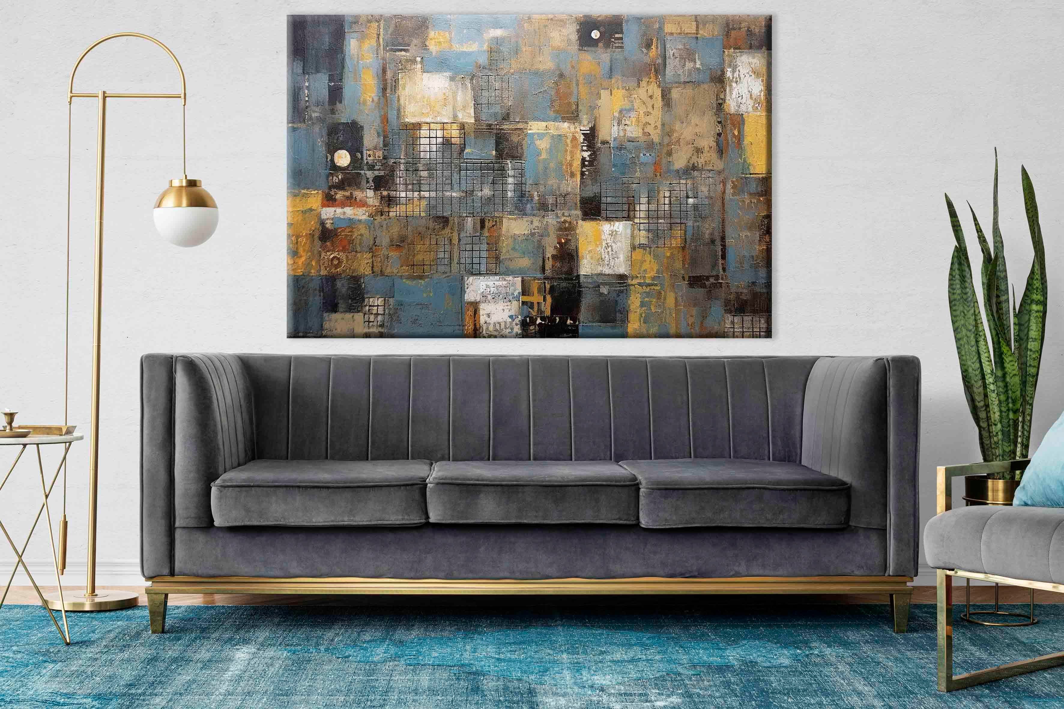 Dinamik Füzyon | Yağlıboya dokulu canvas baskı