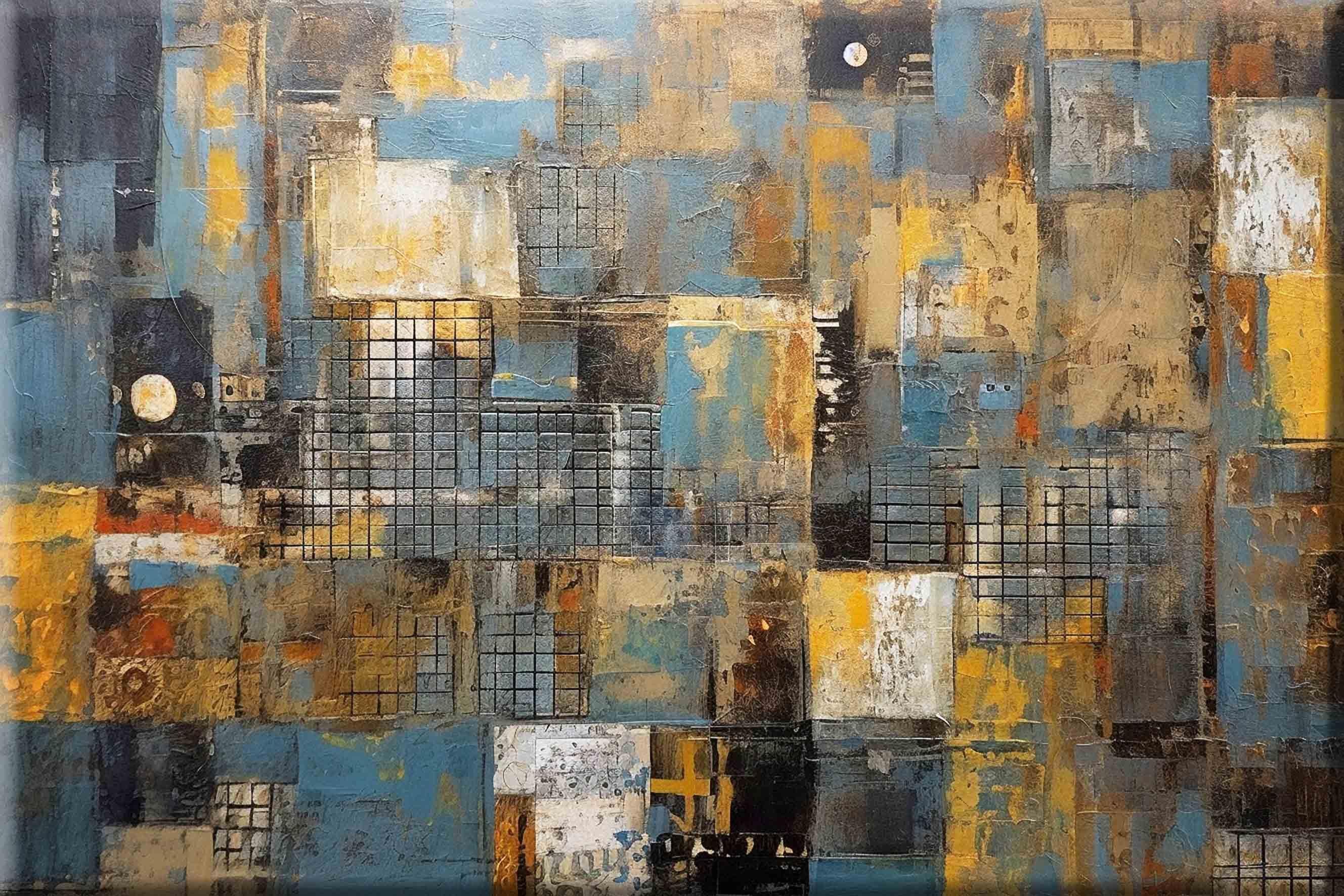 Dinamik Füzyon | Yağlıboya dokulu canvas baskı